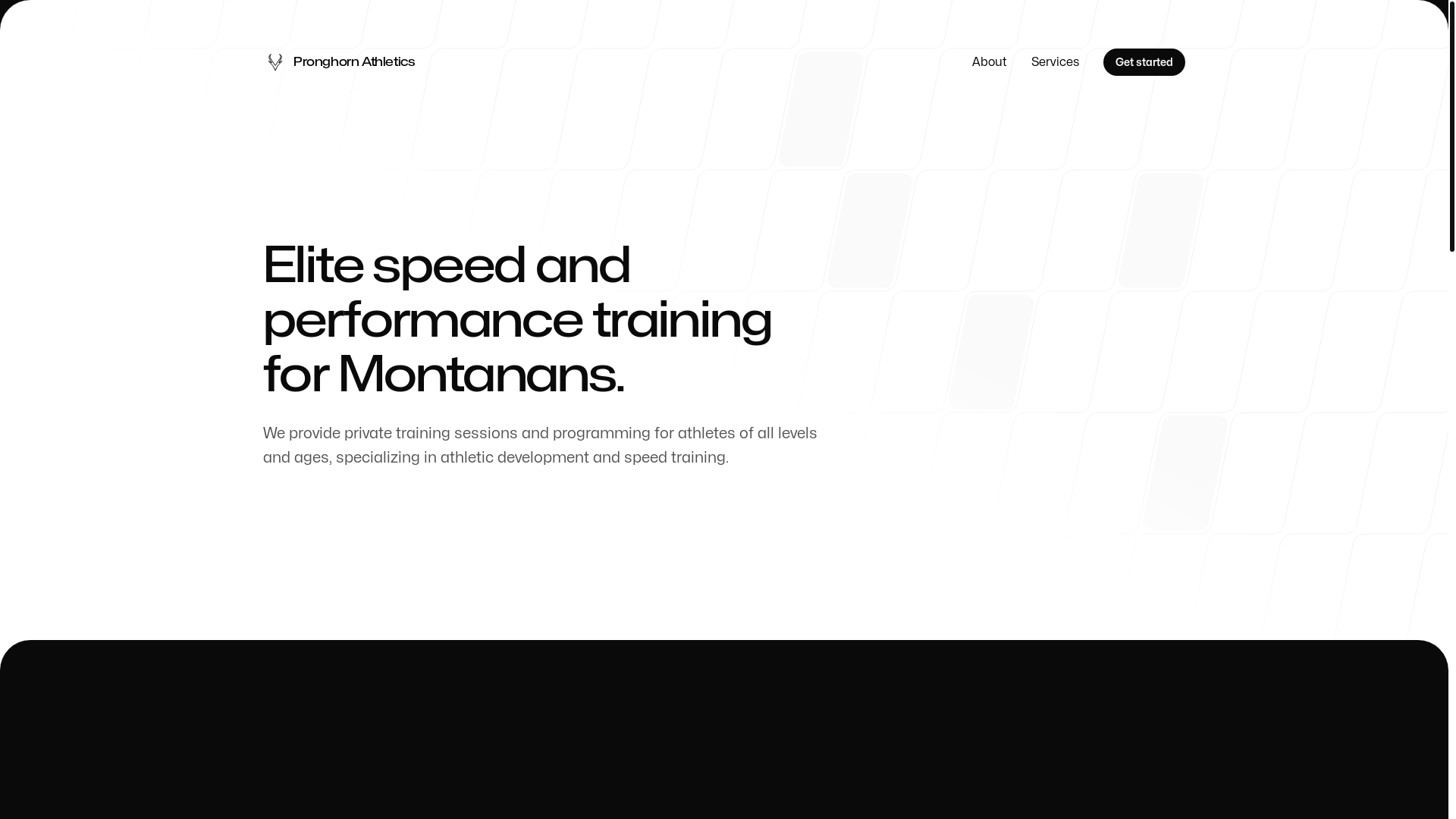 website screenshot of https://pronghornathletics.com/