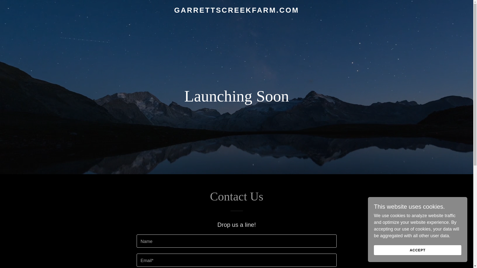 website screenshot of https://garrettscreekfarm.com/