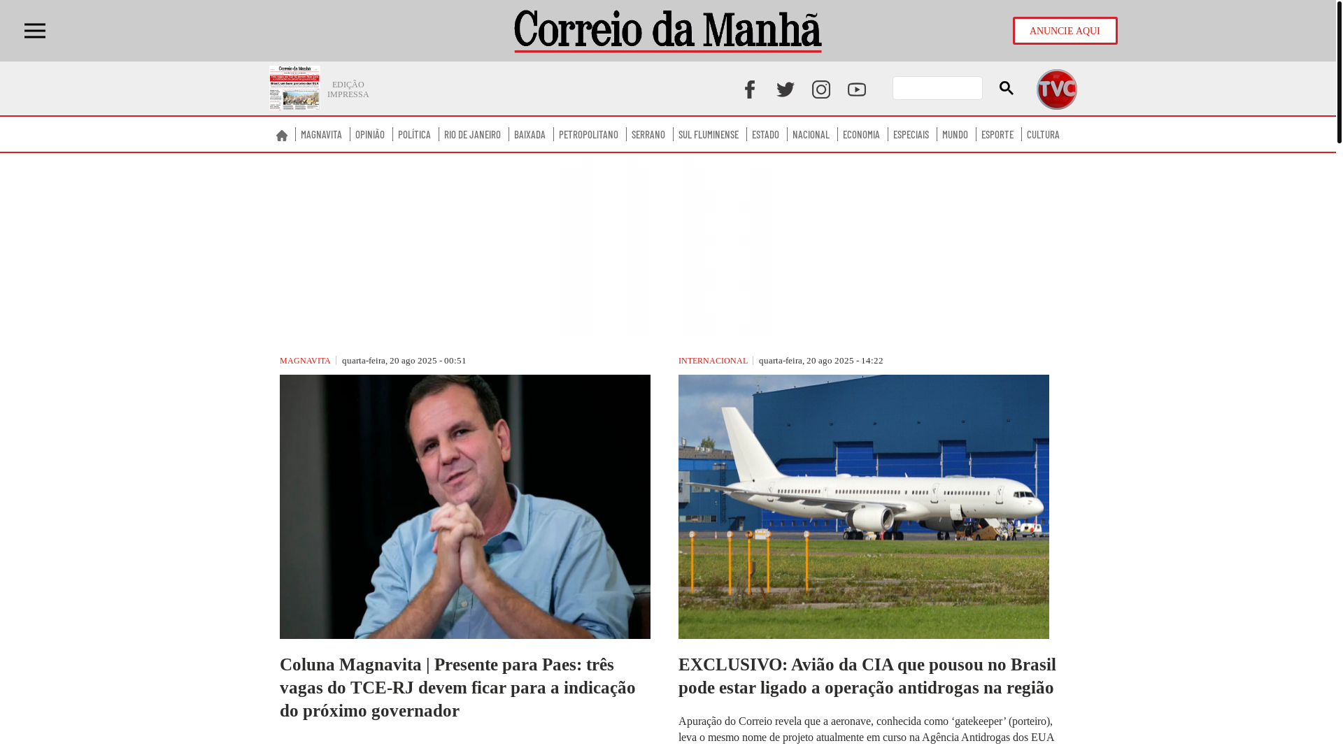 website screenshot of https://correiodecampinas.com.br/