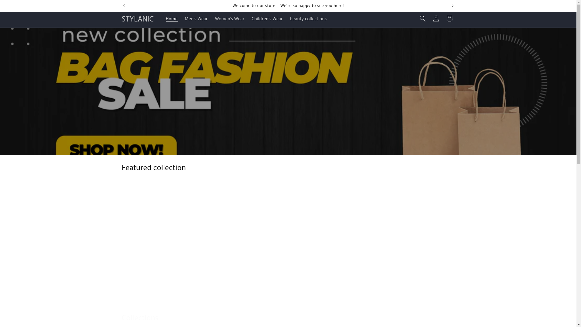 website screenshot of https://stylanic.shop/