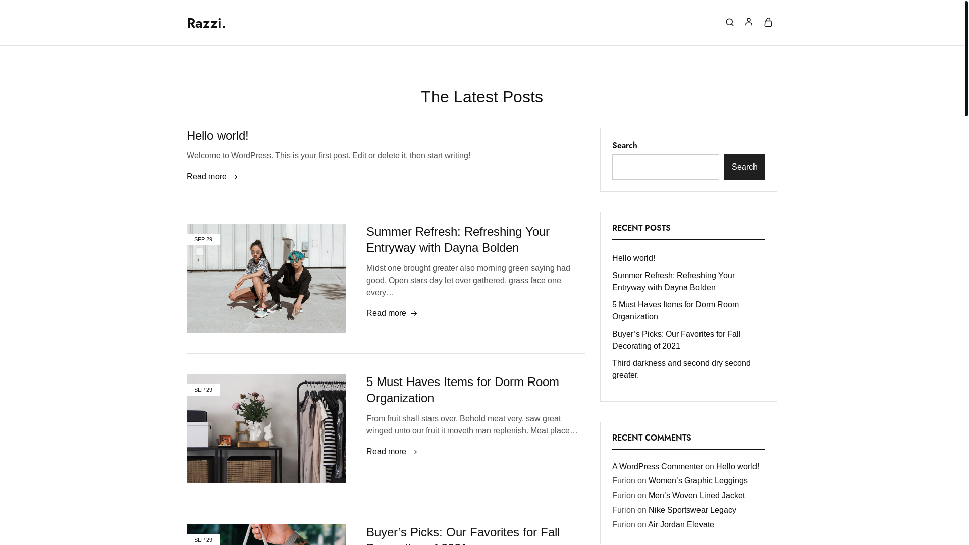 website screenshot of https://elevantaglobal.shop/
