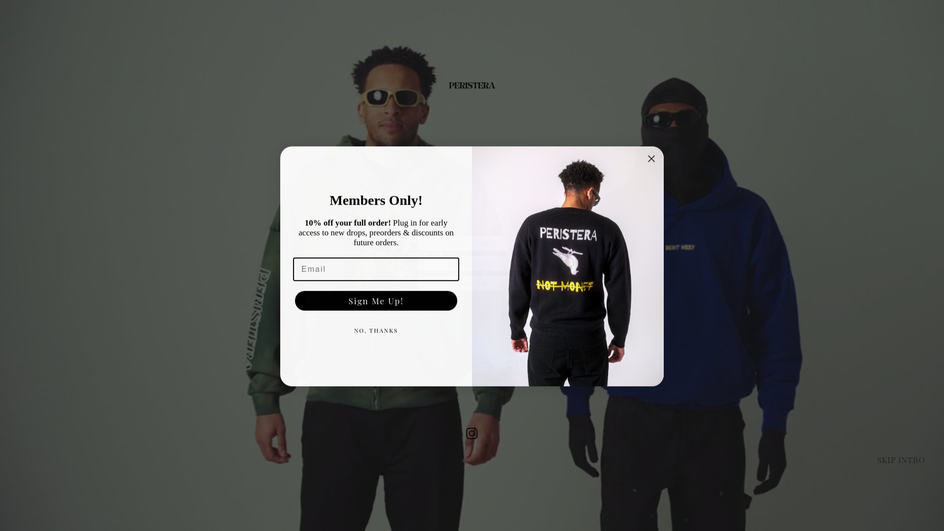 website screenshot of https://peristeraco.com/