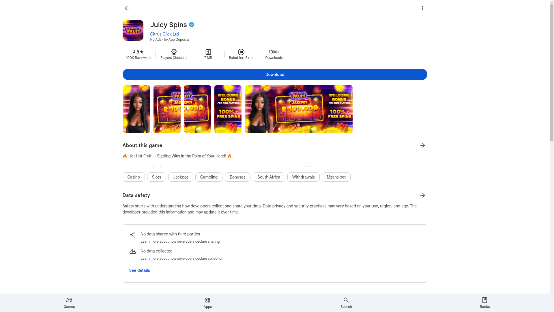 website screenshot of https://hothotfruit-africa.com/