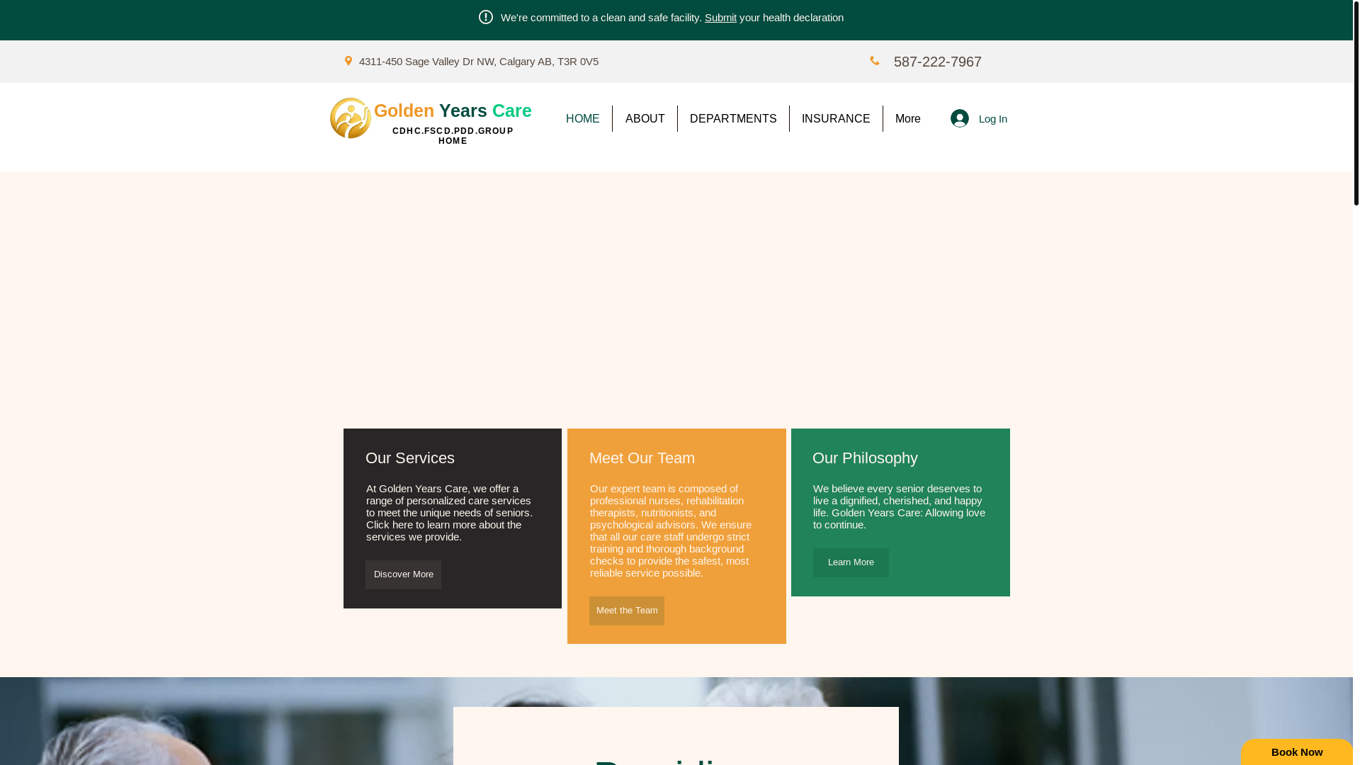 website screenshot of https://goldenyearscare.ca/