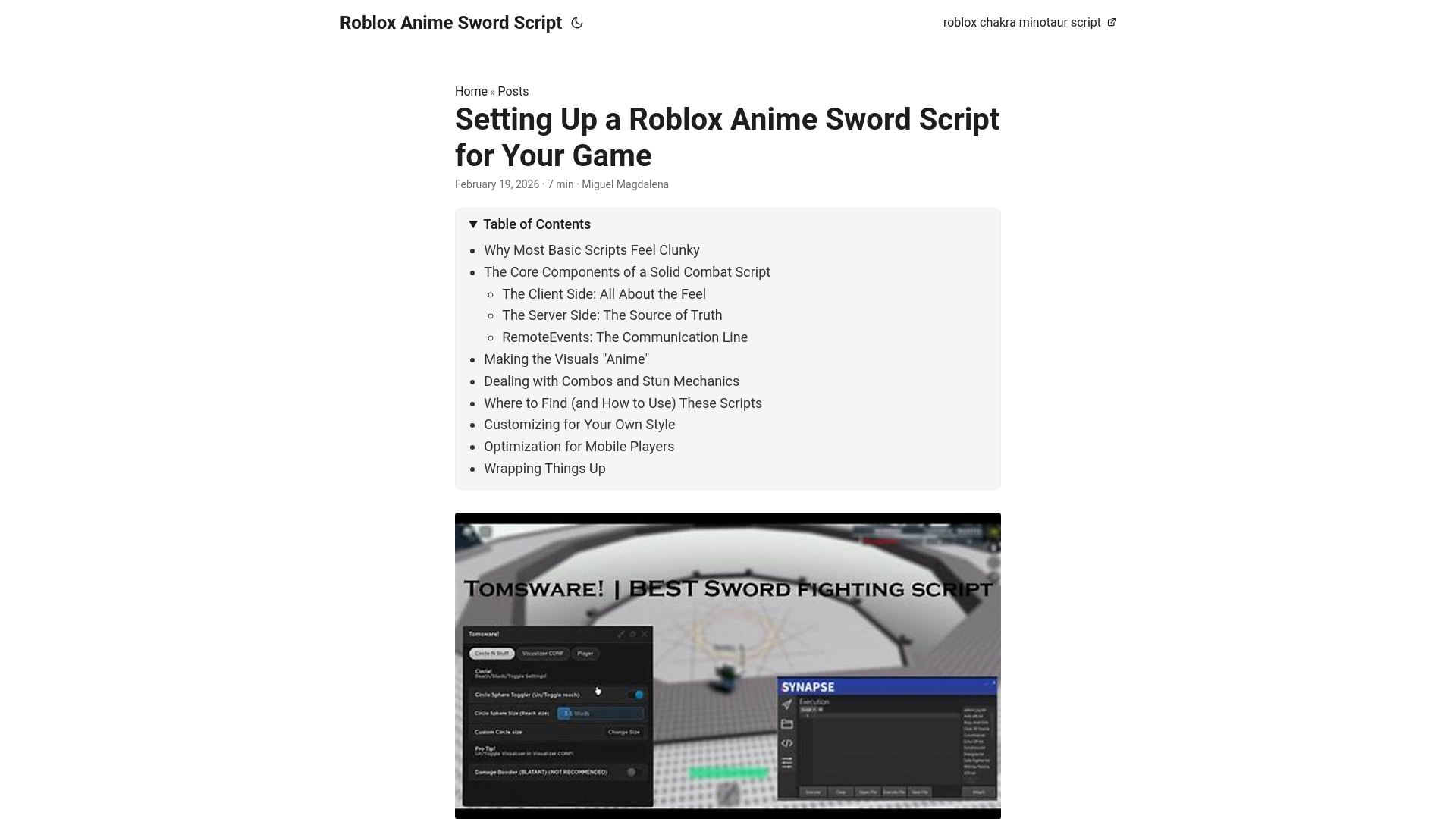 website screenshot of https://roblox-anime-sword-script.pages.dev/