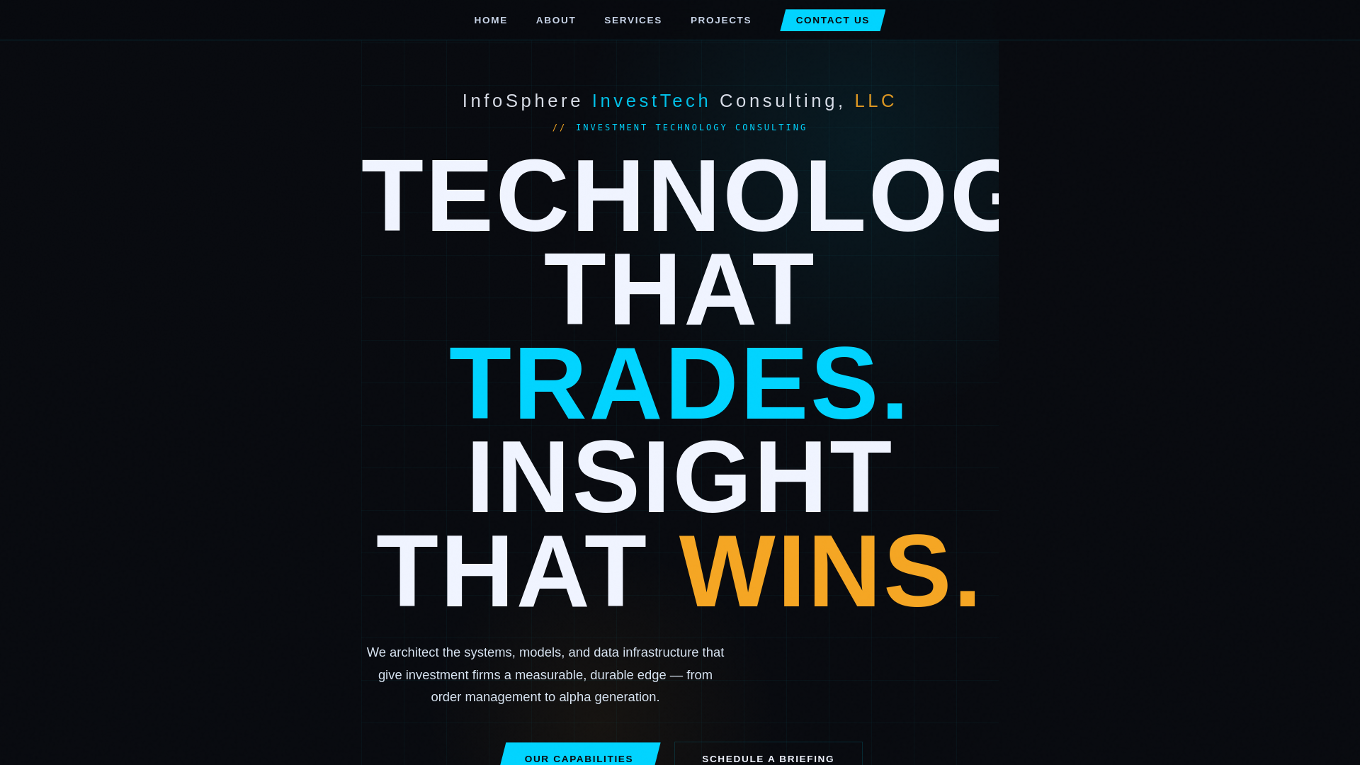 website screenshot of https://infosphereitconsult.com