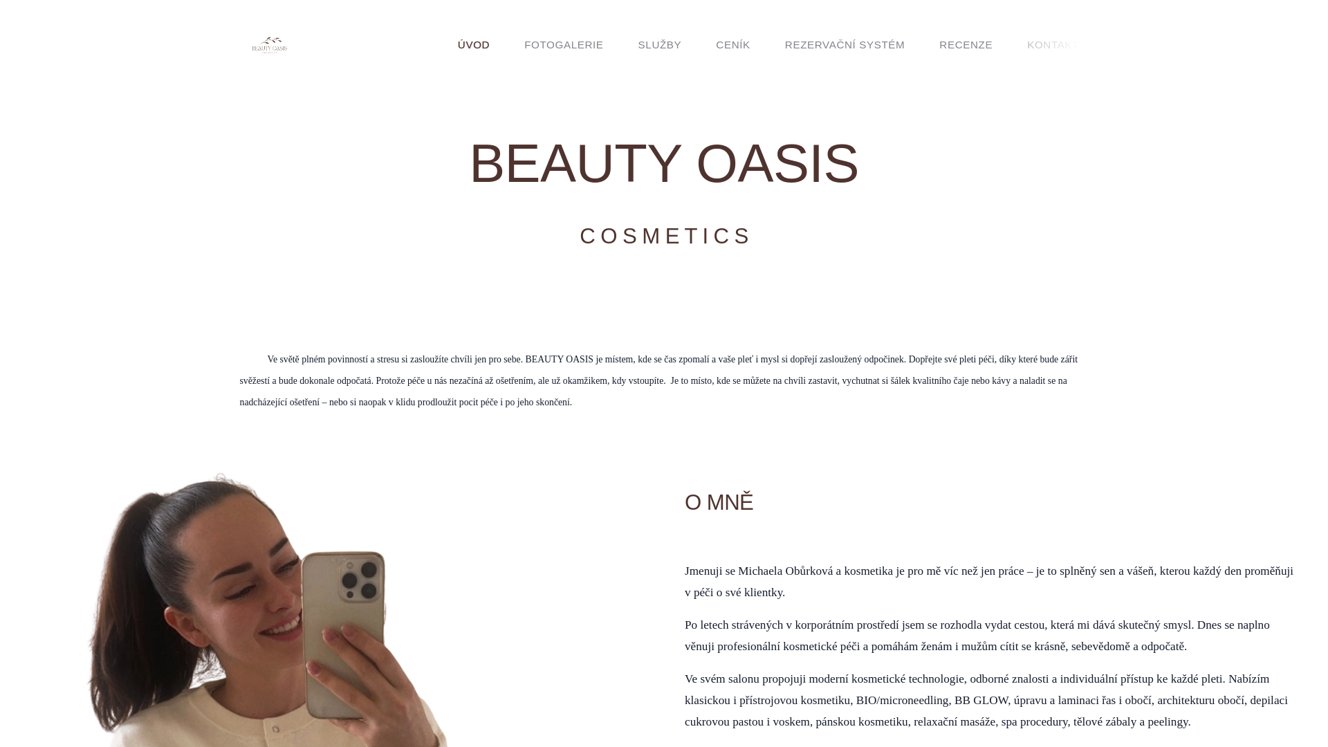 website screenshot of https://beauty-oasis-cosmetics.cz