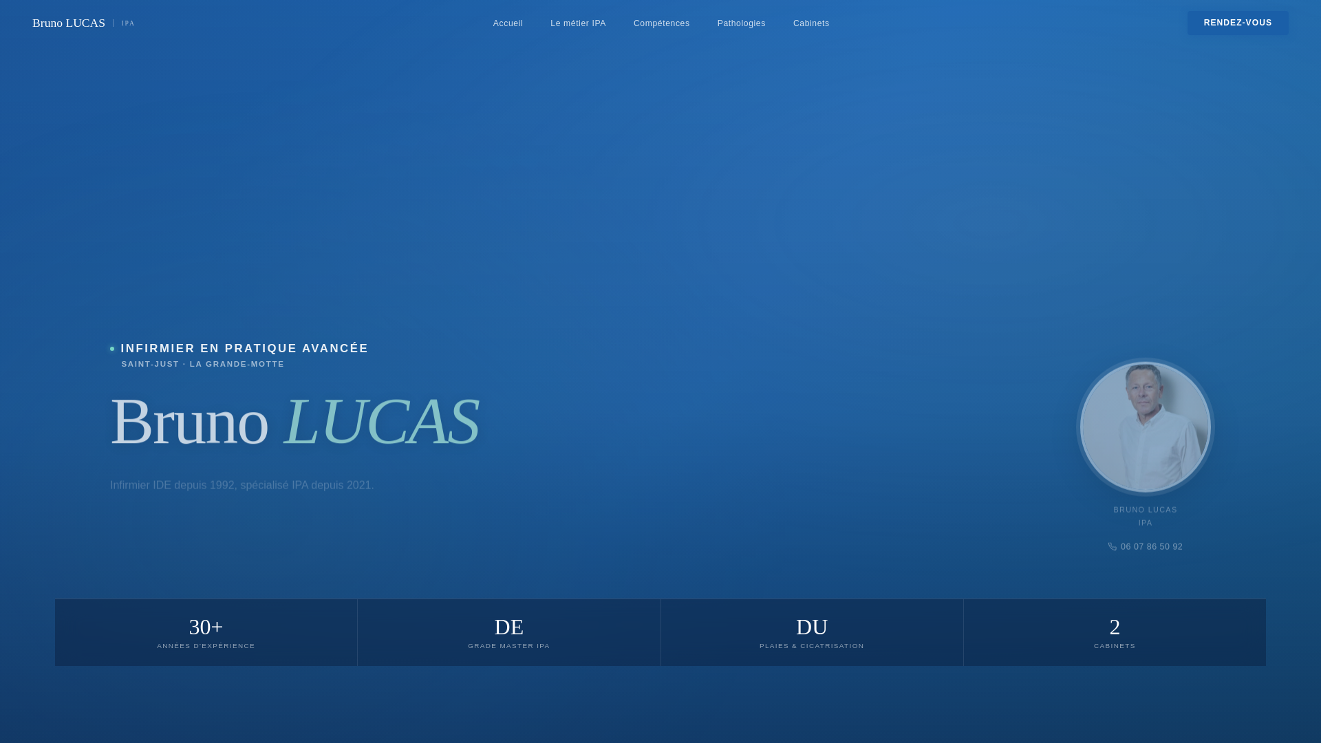 website screenshot of https://infirmier-ipa-lagrandemotte.fr/