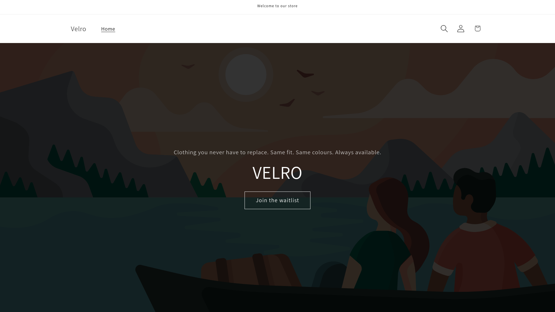 website screenshot of https://velro.co.uk/