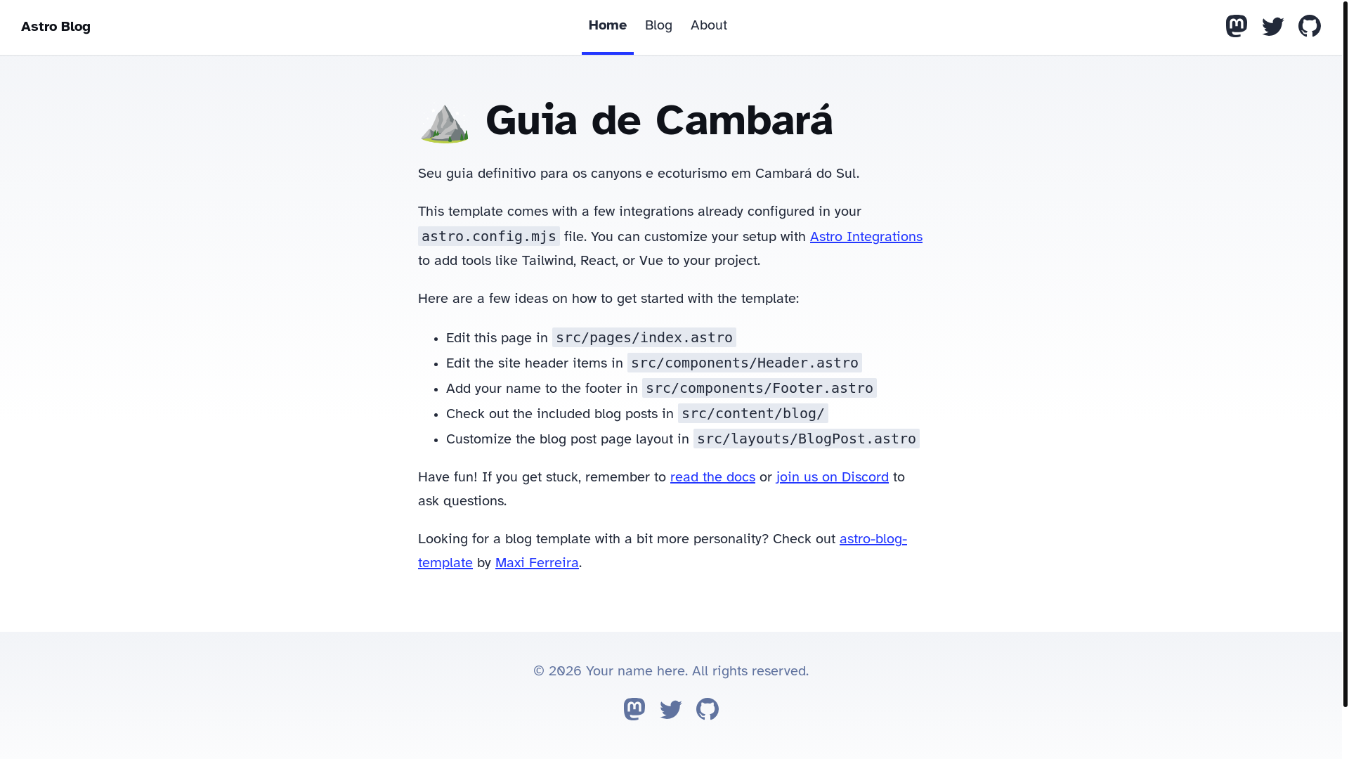 website screenshot of https://guia-de-cambara.pages.dev/
