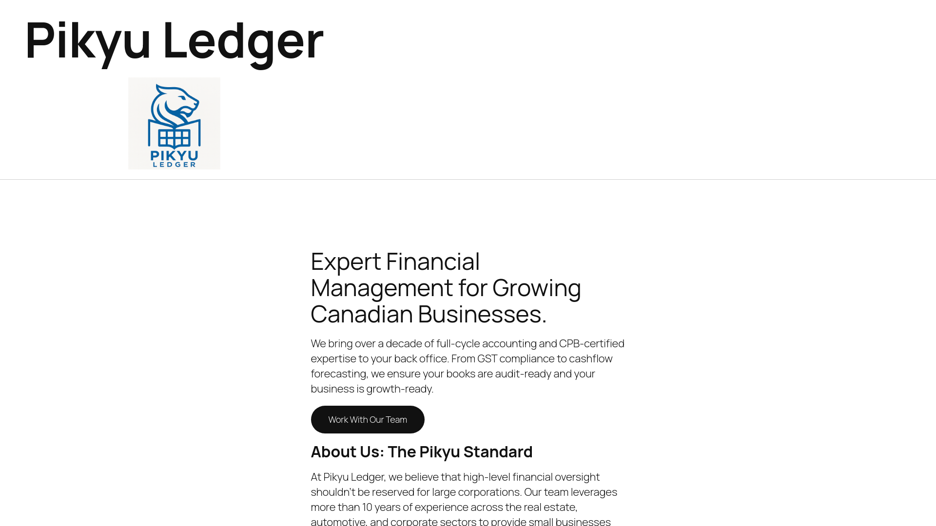website screenshot of https://pikyuledger.com/