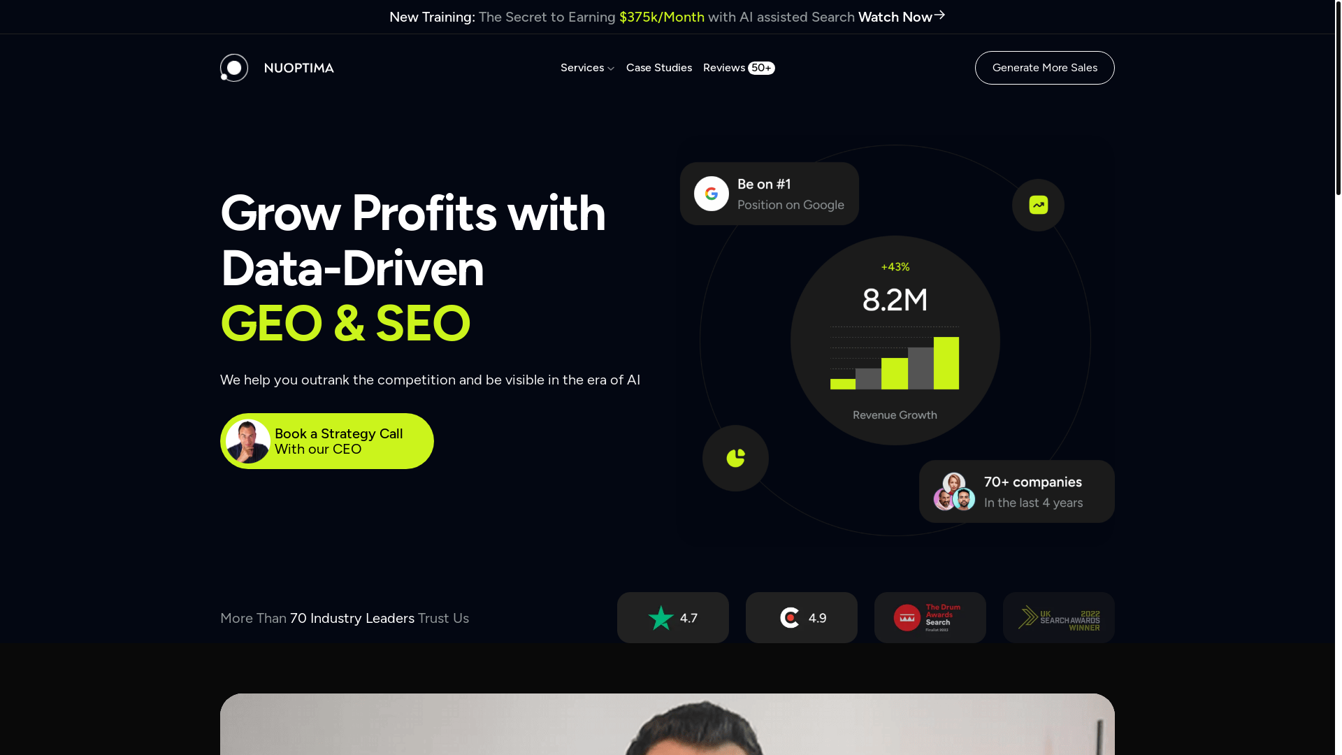 website screenshot of https://nuoptimadirection.co/