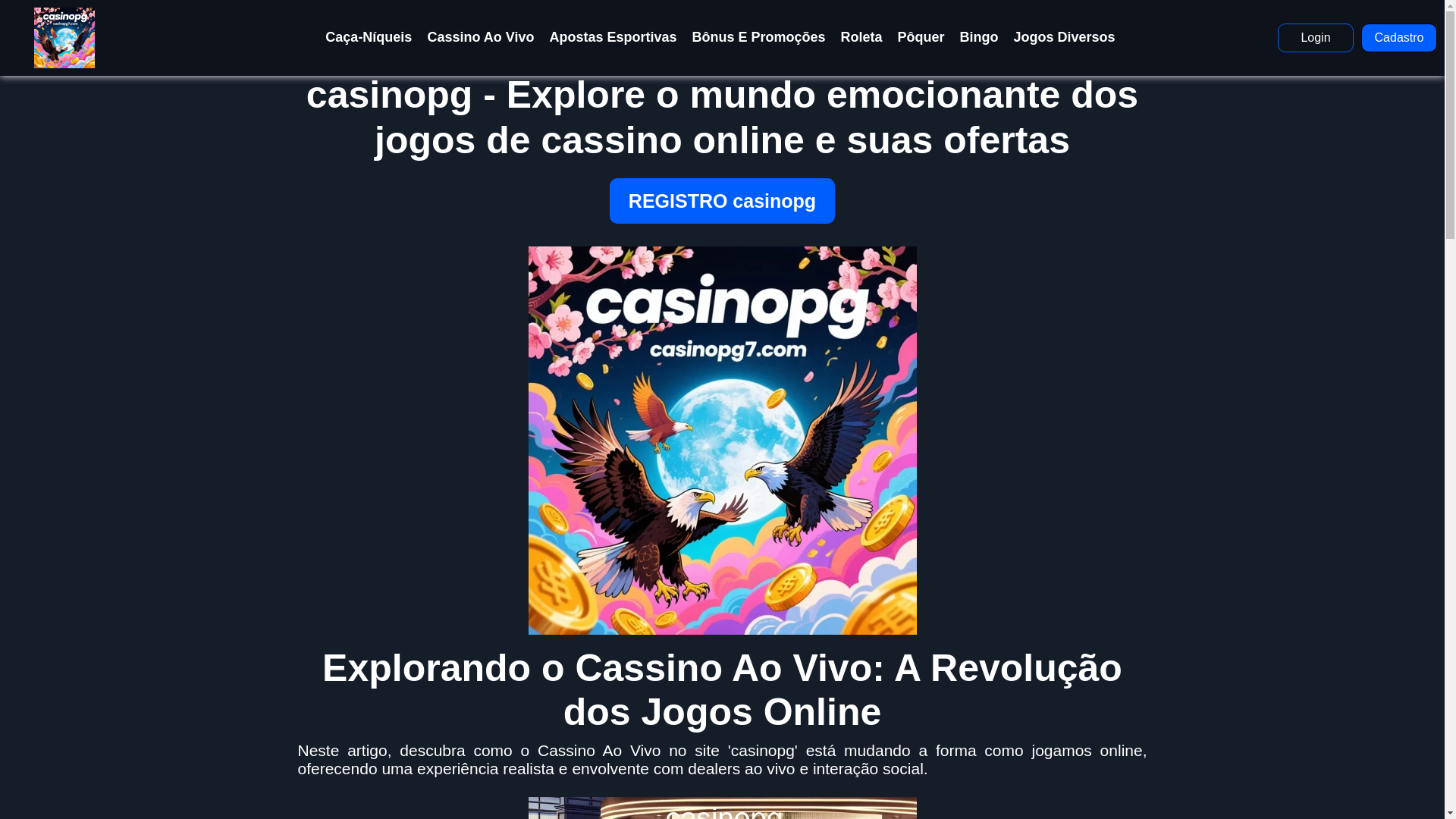 website screenshot of https://casinopg7.com/
