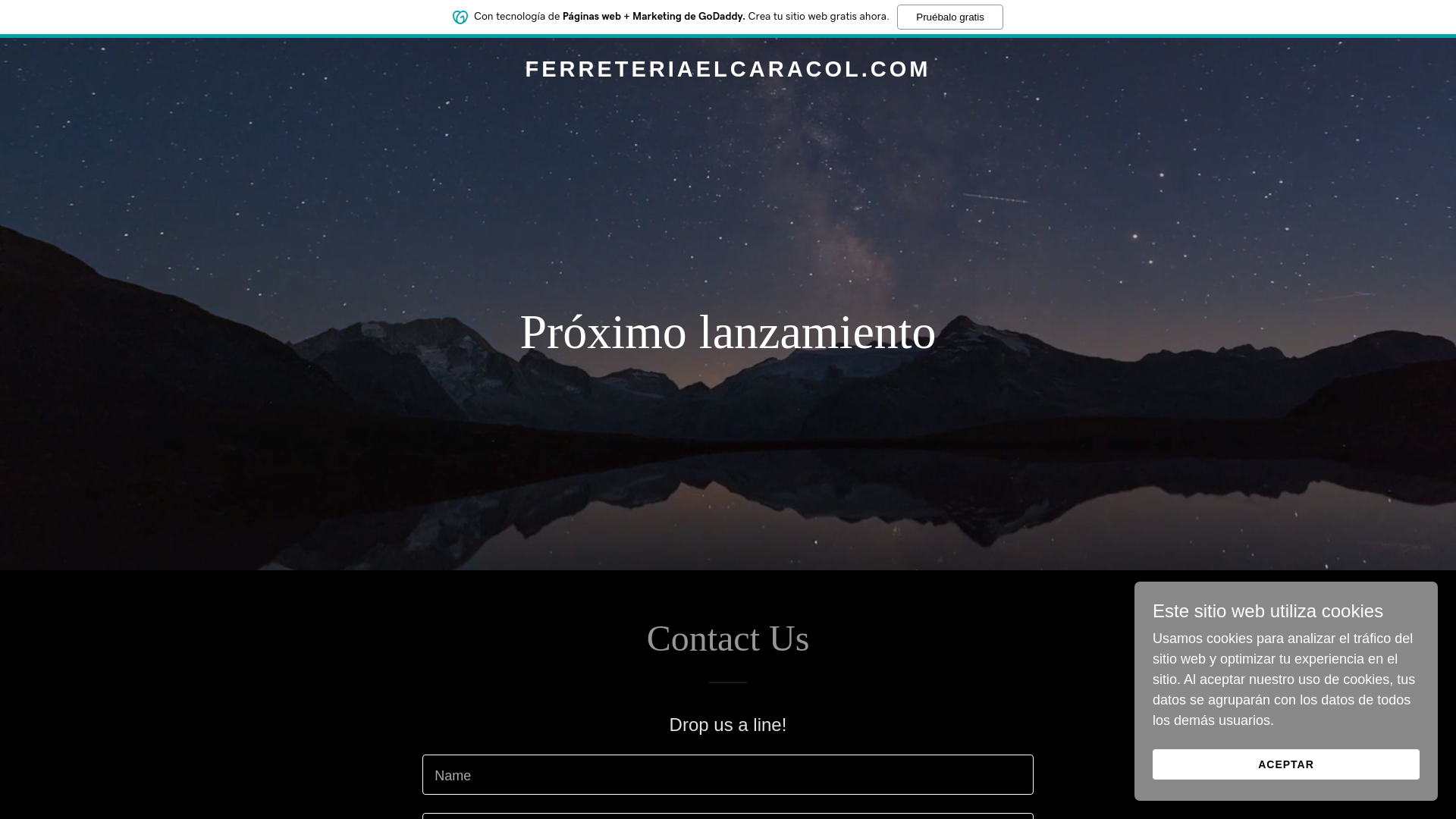 website screenshot of https://ferreteriaelcaracol.com