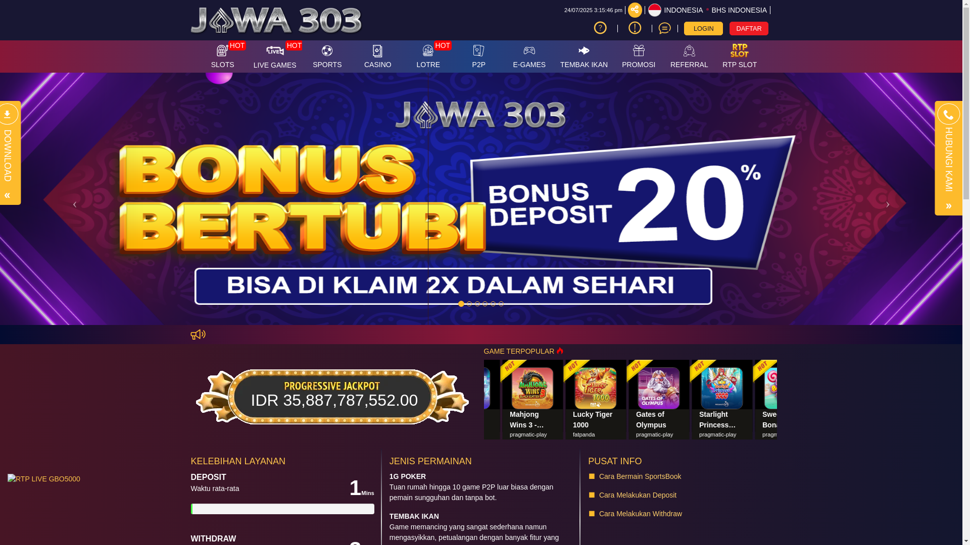 website screenshot of https://esjawa.xyz/