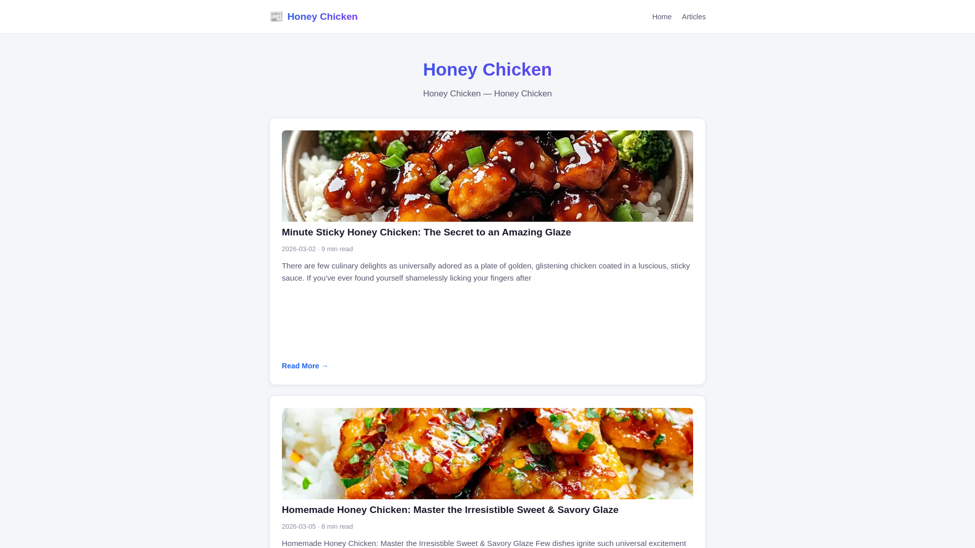 website screenshot of https://honey-chicken.pages.dev/