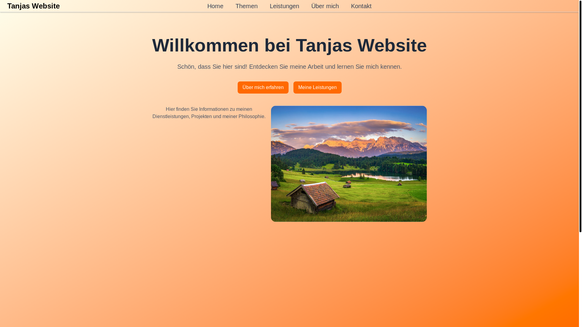 website screenshot of https://tanjas-website.pages.dev/