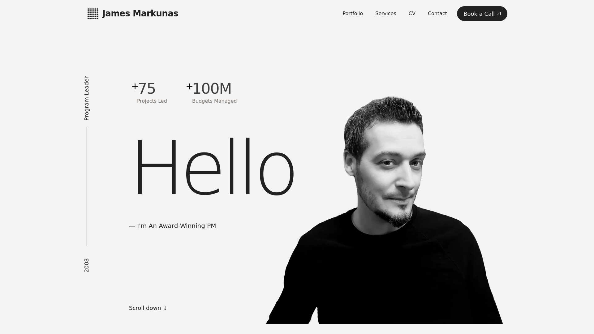 website screenshot of https://greatestpmever.com