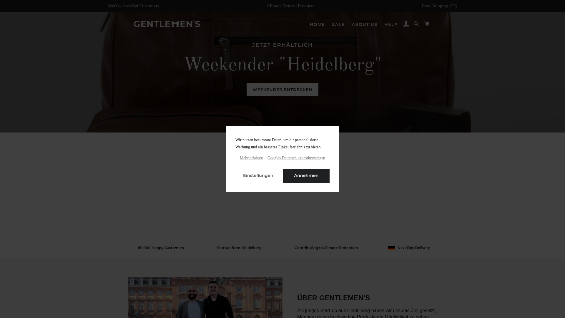 website screenshot of https://gentlemens-store.nl/