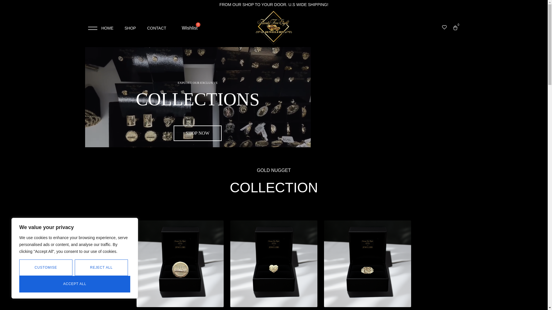website screenshot of https://258jewelers.com/