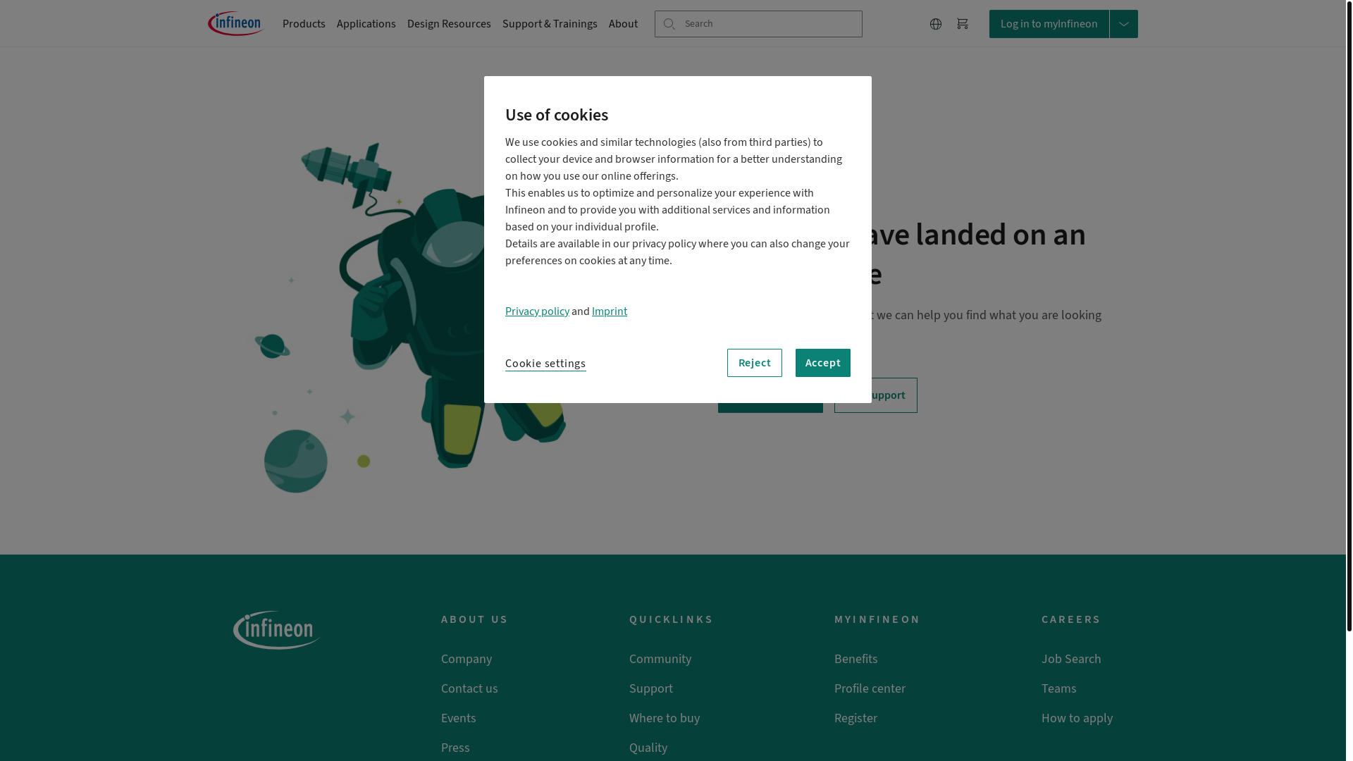 website screenshot of https://www.infineon.com/partners/design-partner/acl-digital