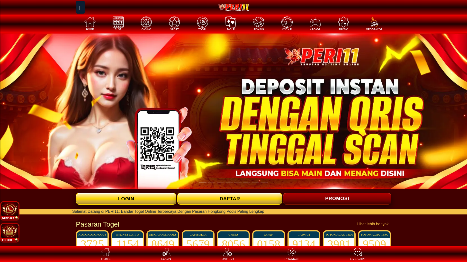 website screenshot of https://peri11game.com/