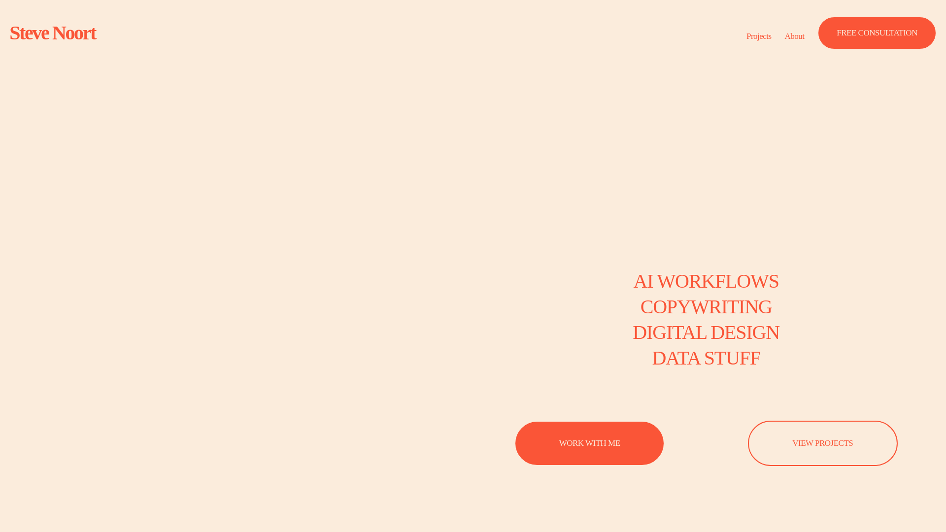 website screenshot of https://stevenoort.com