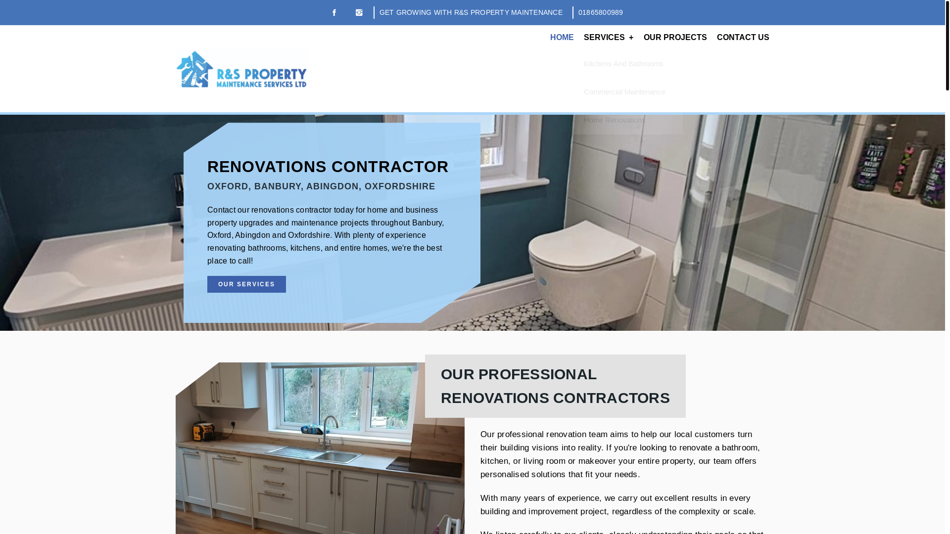 website screenshot of https://randspropertyservices.uk/