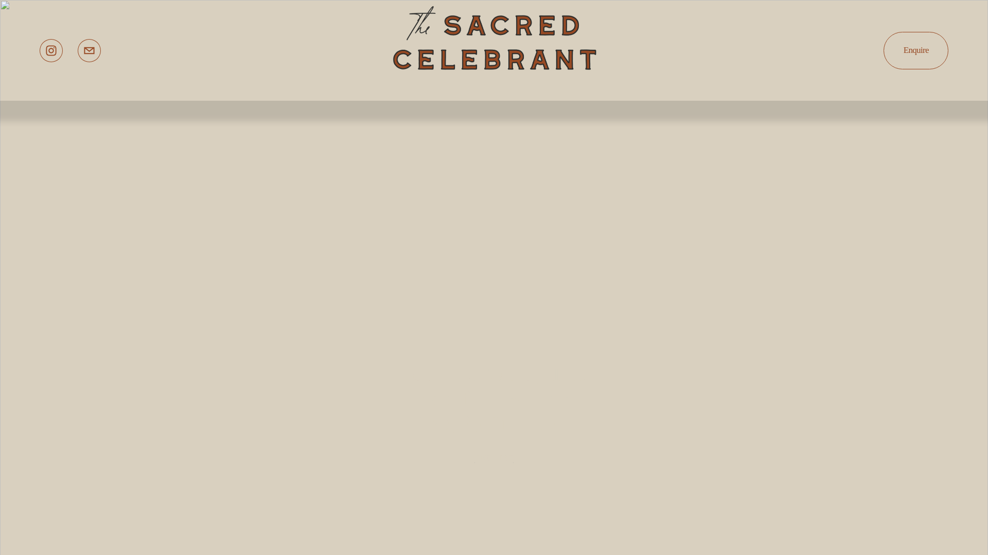 website screenshot of https://thesacredcelebrant.com.au/