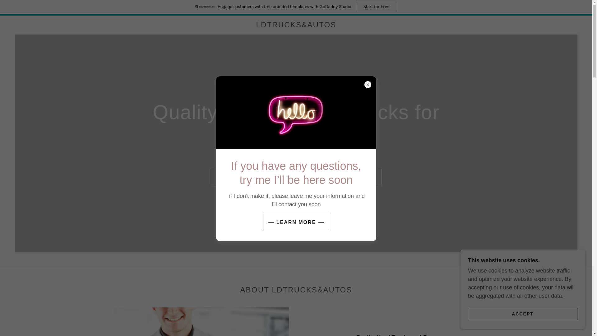 website screenshot of https://ldtruckauto.com/