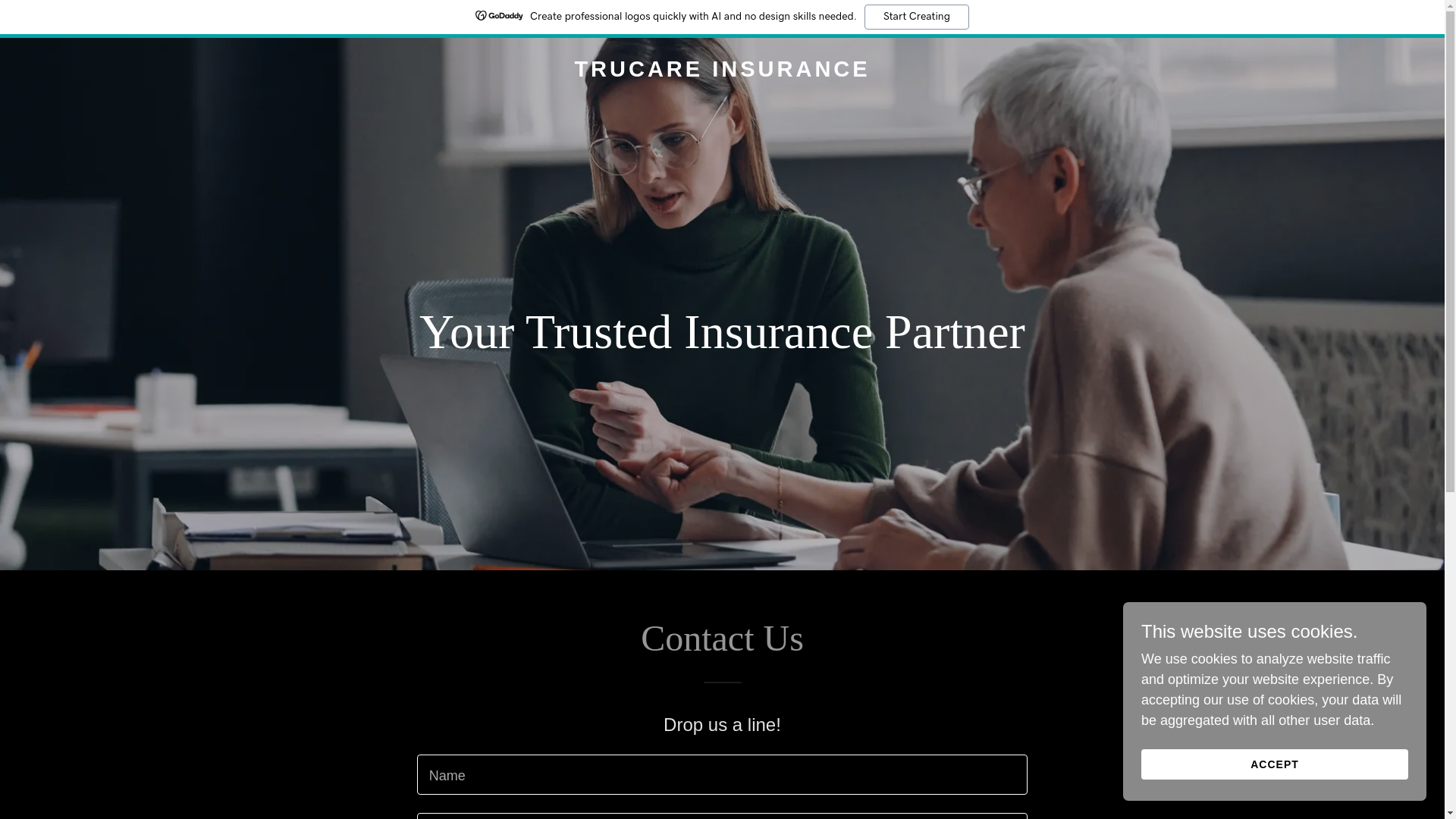 website screenshot of https://trucareinsure.com/