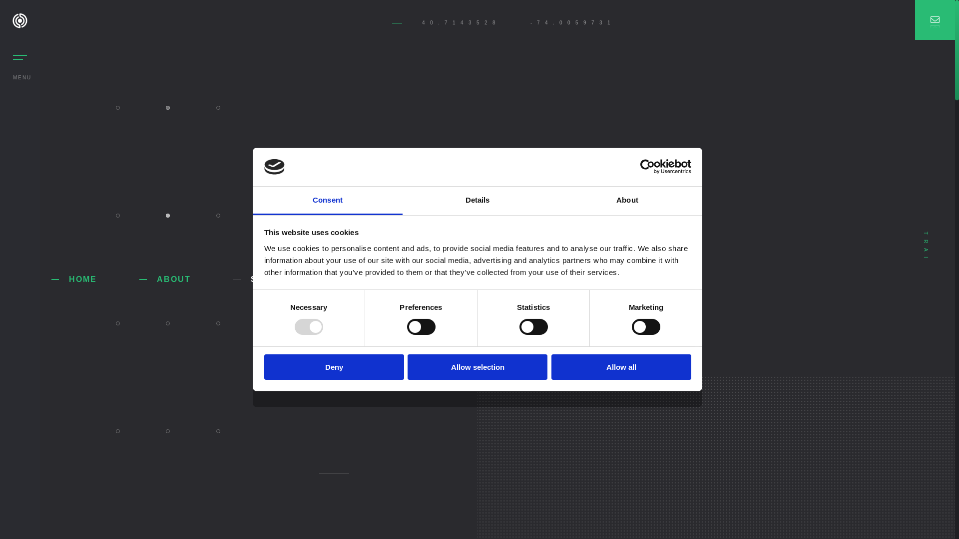 website screenshot of https://denvento.com/