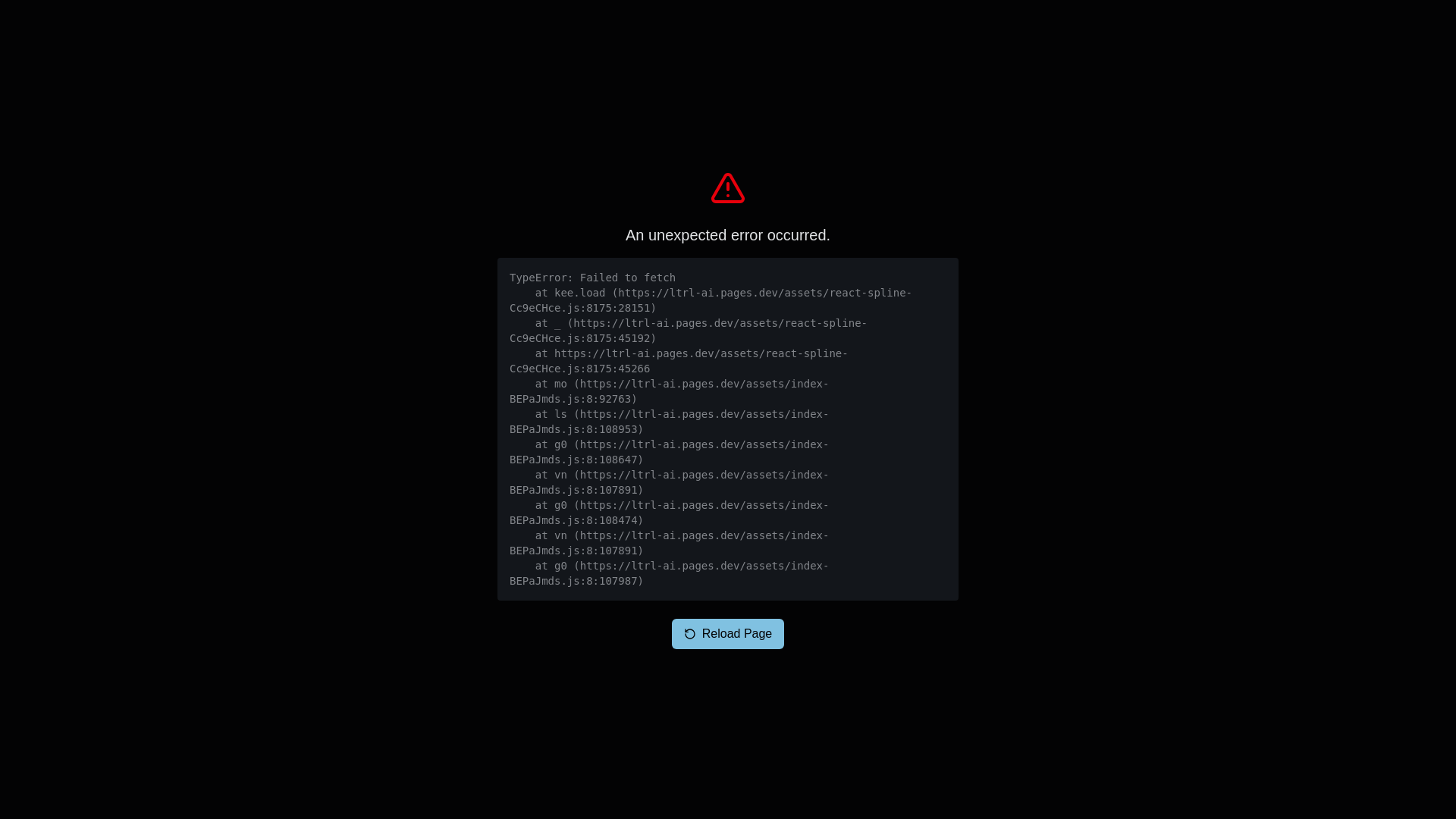 website screenshot of https://ltrl-ai.pages.dev/