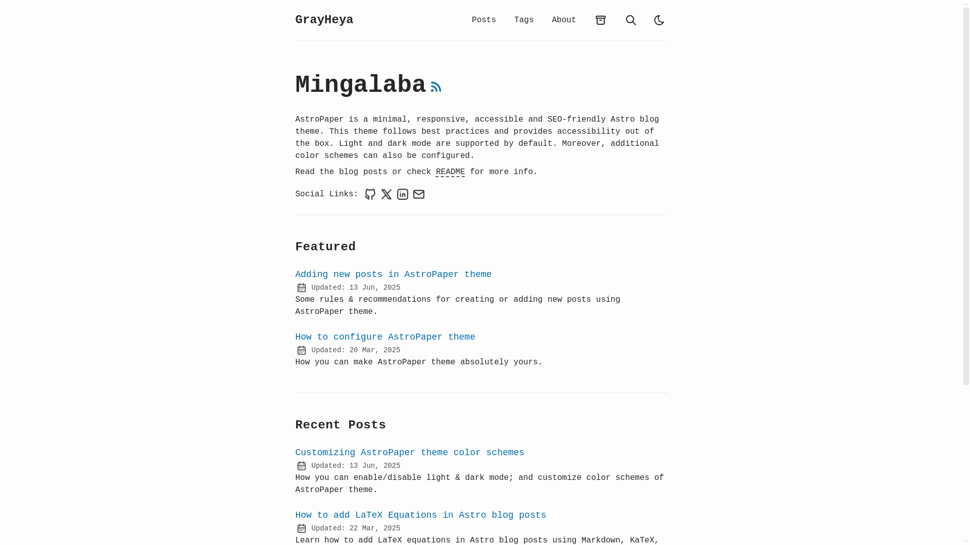 website screenshot of https://grayheya.pages.dev/