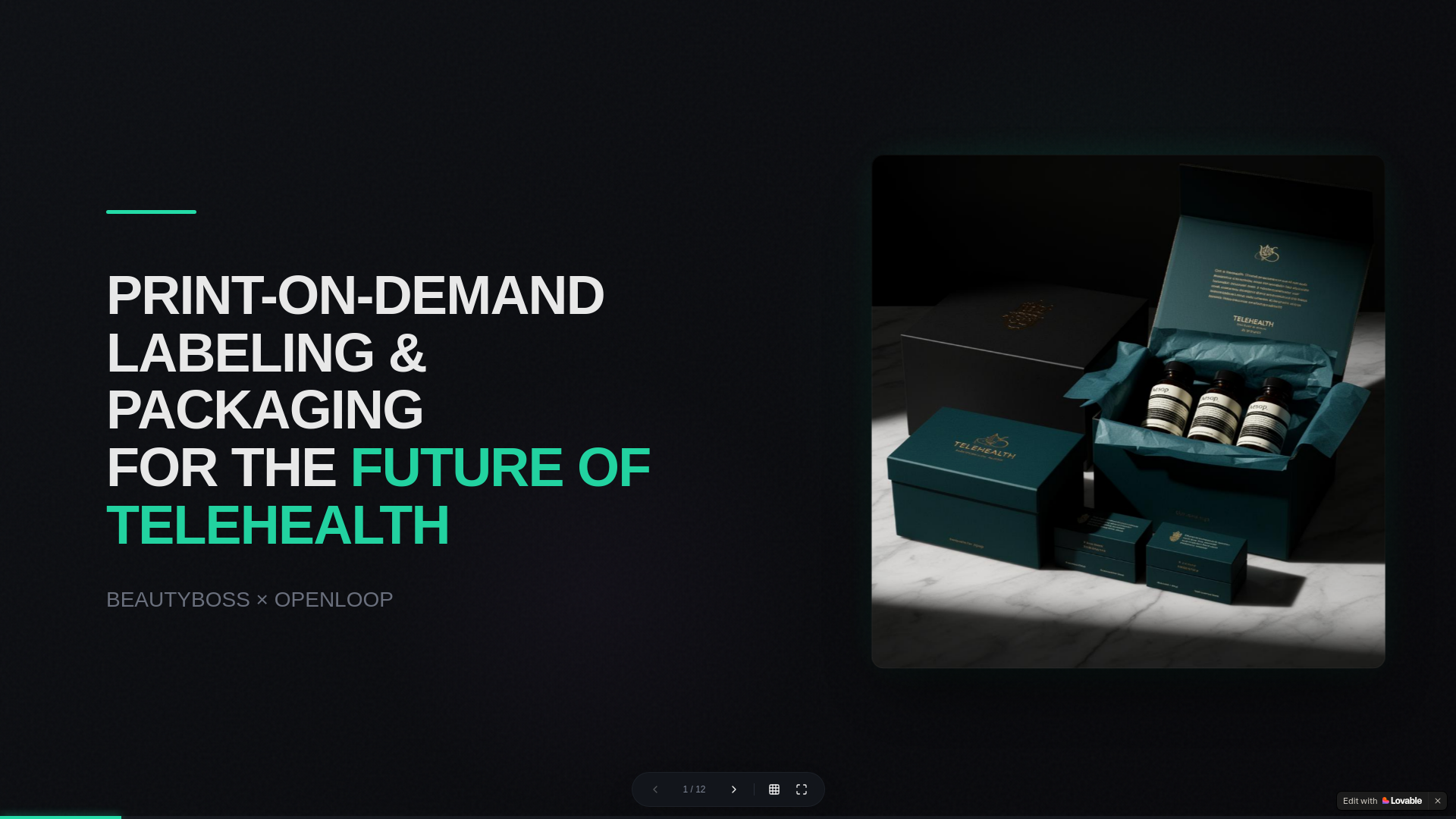 website screenshot of https://telehealthprintondemand.com/