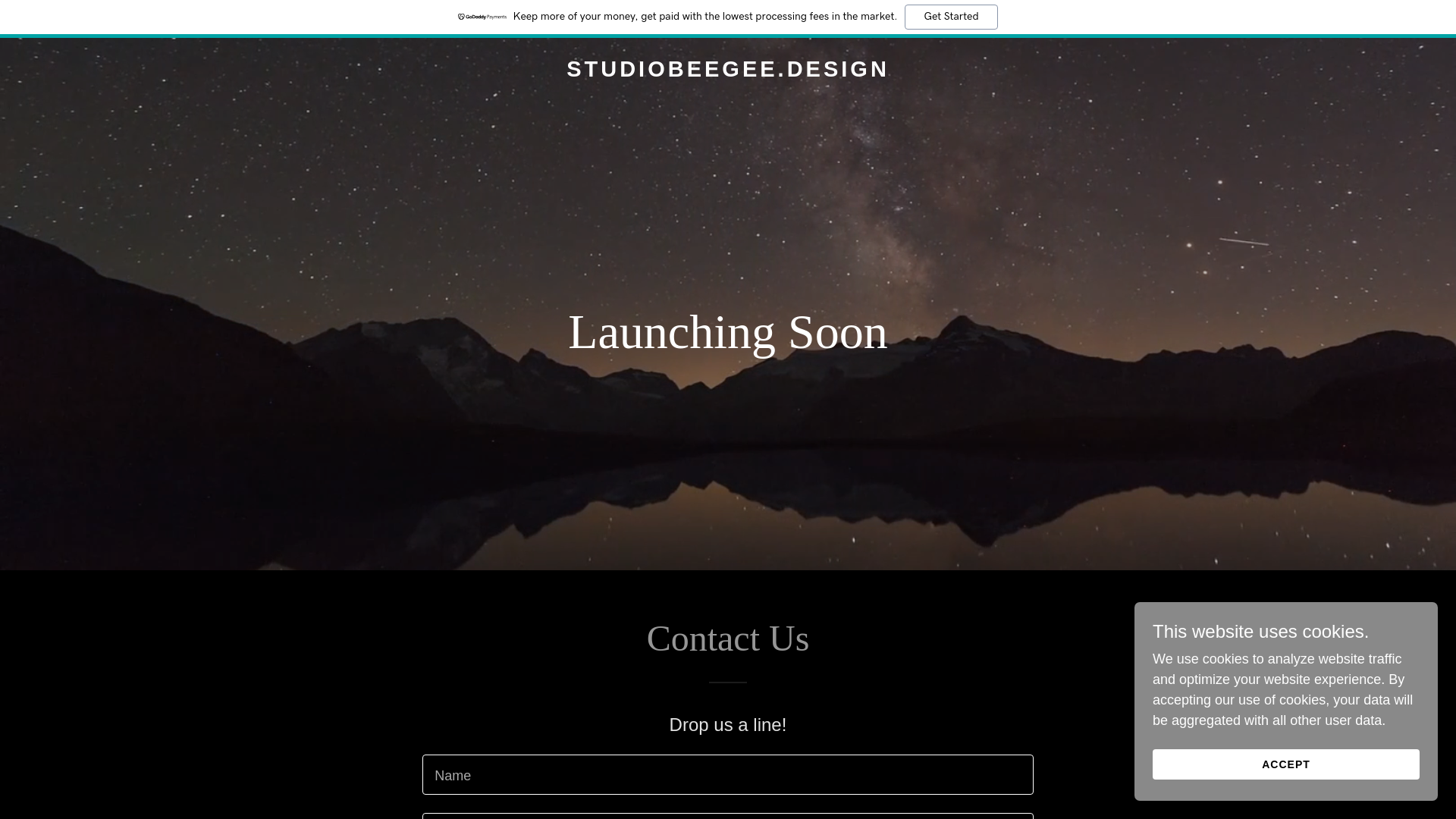 website screenshot of https://studiobeegee.design/