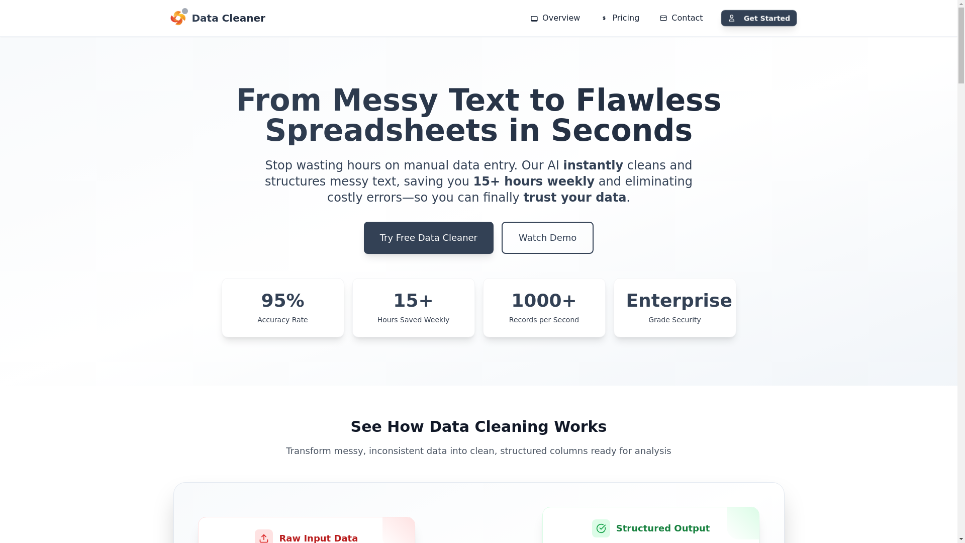 website screenshot of https://sales-database-cleaner.pages.dev/