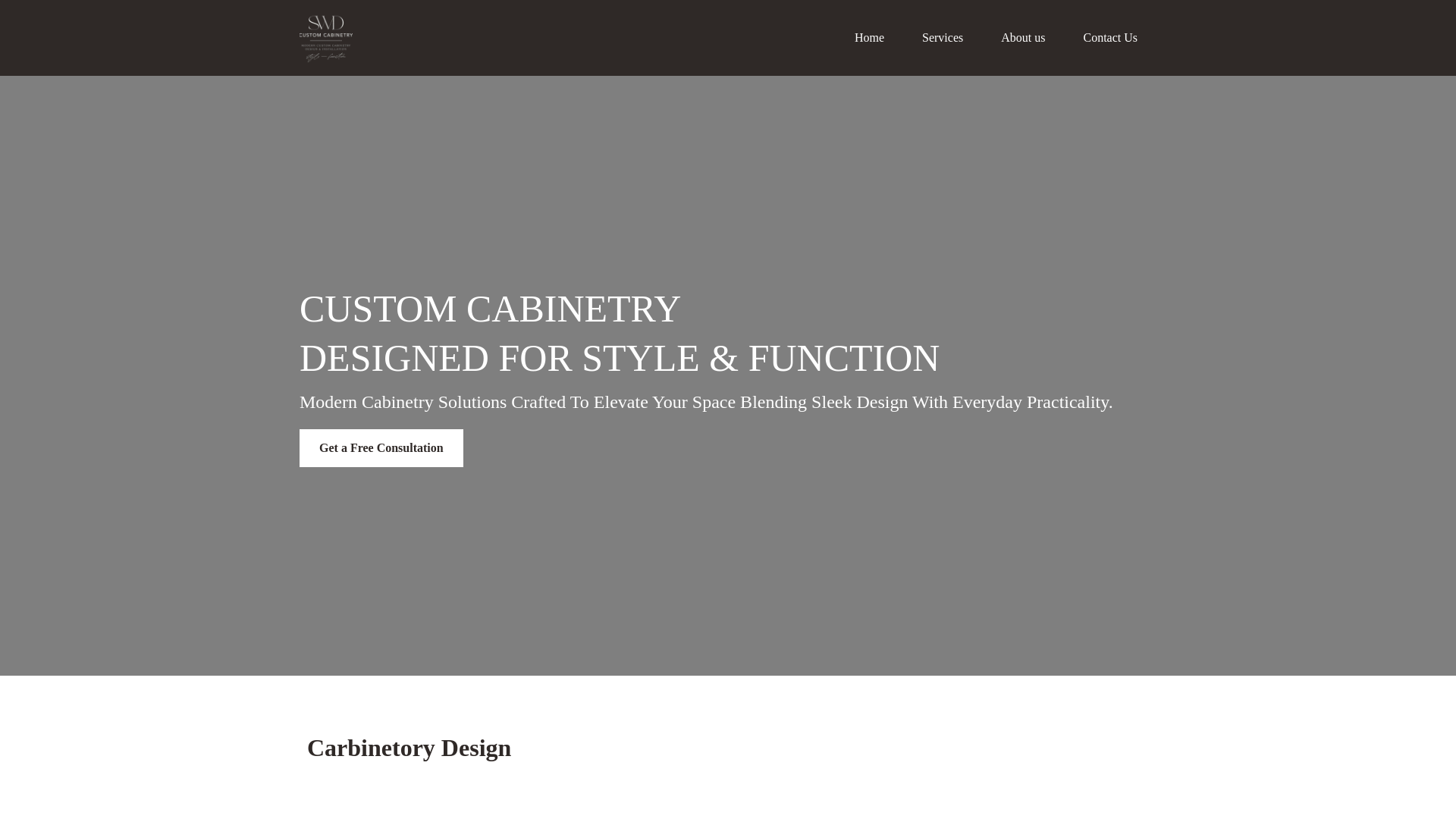 website screenshot of https://shawnwilliamsdesign.org/