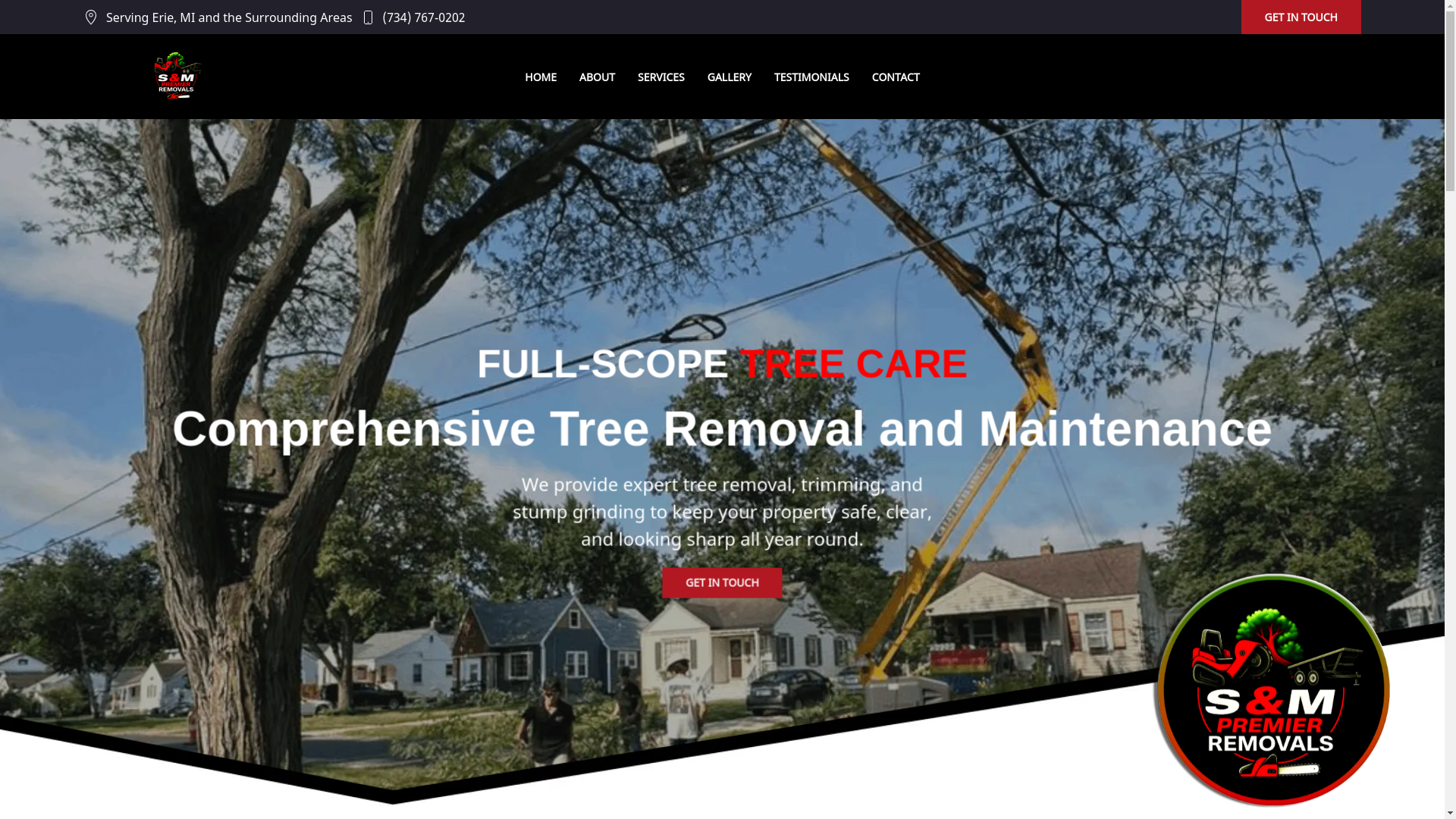 website screenshot of https://sandmpremierremovals.com/