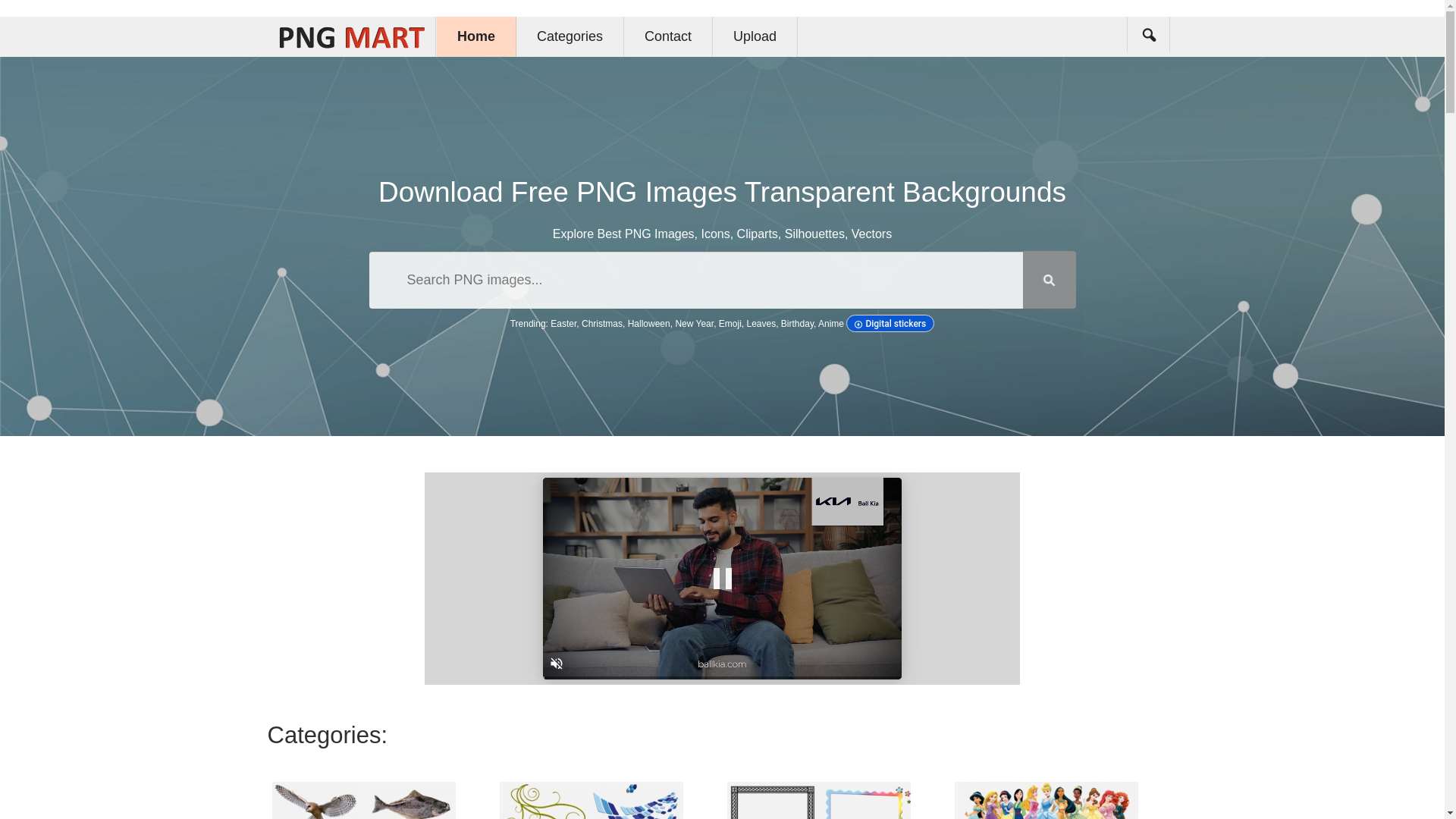 website screenshot of https://www.pngmart.com/