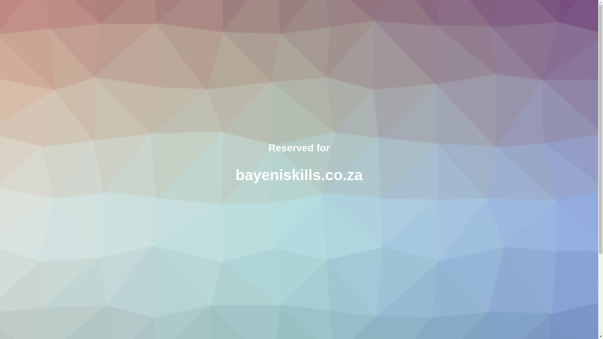 website screenshot of https://bayeniskills.co.za/