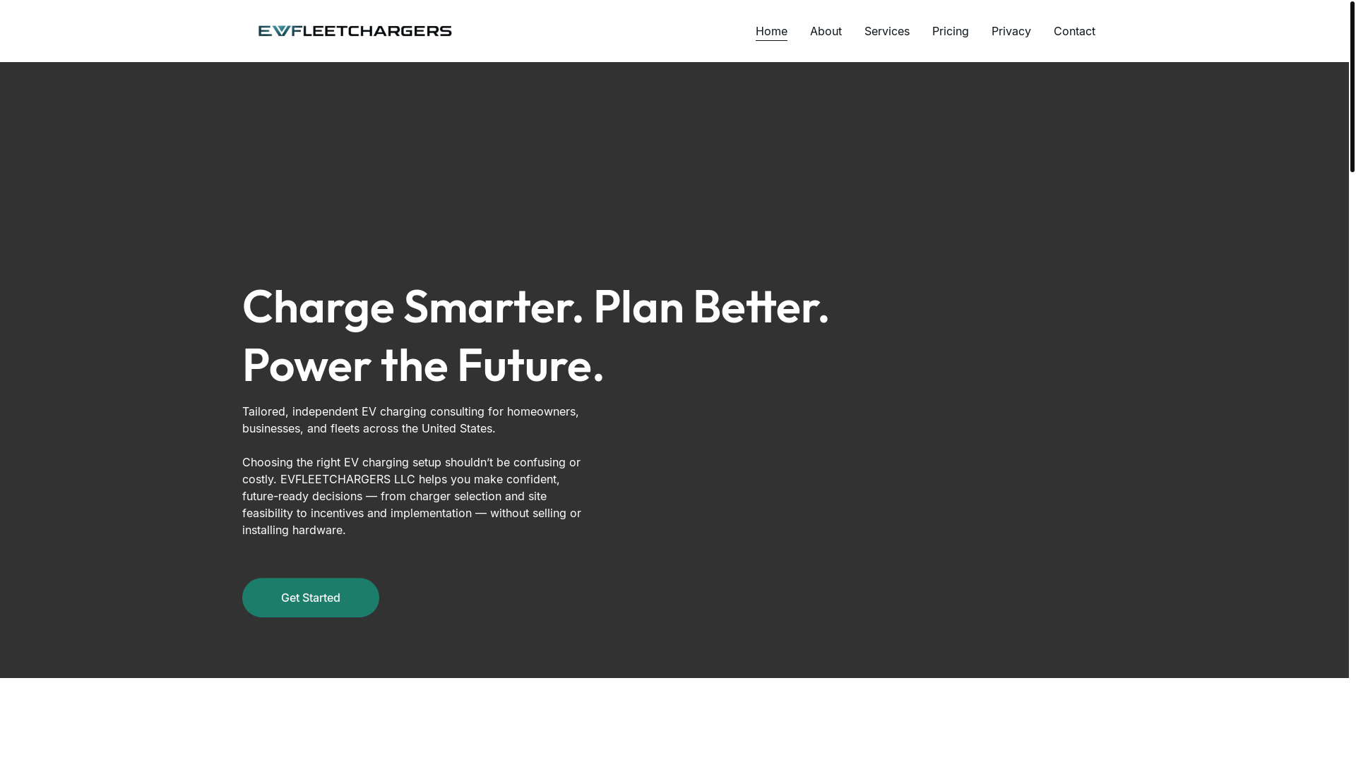 website screenshot of https://evfleetchargers.online/