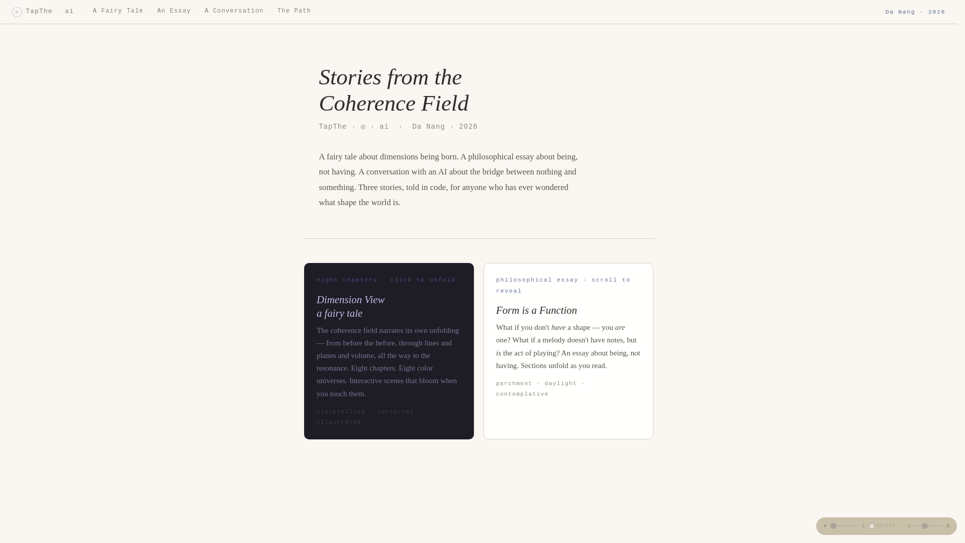 website screenshot of https://tapthe-experience.pages.dev/