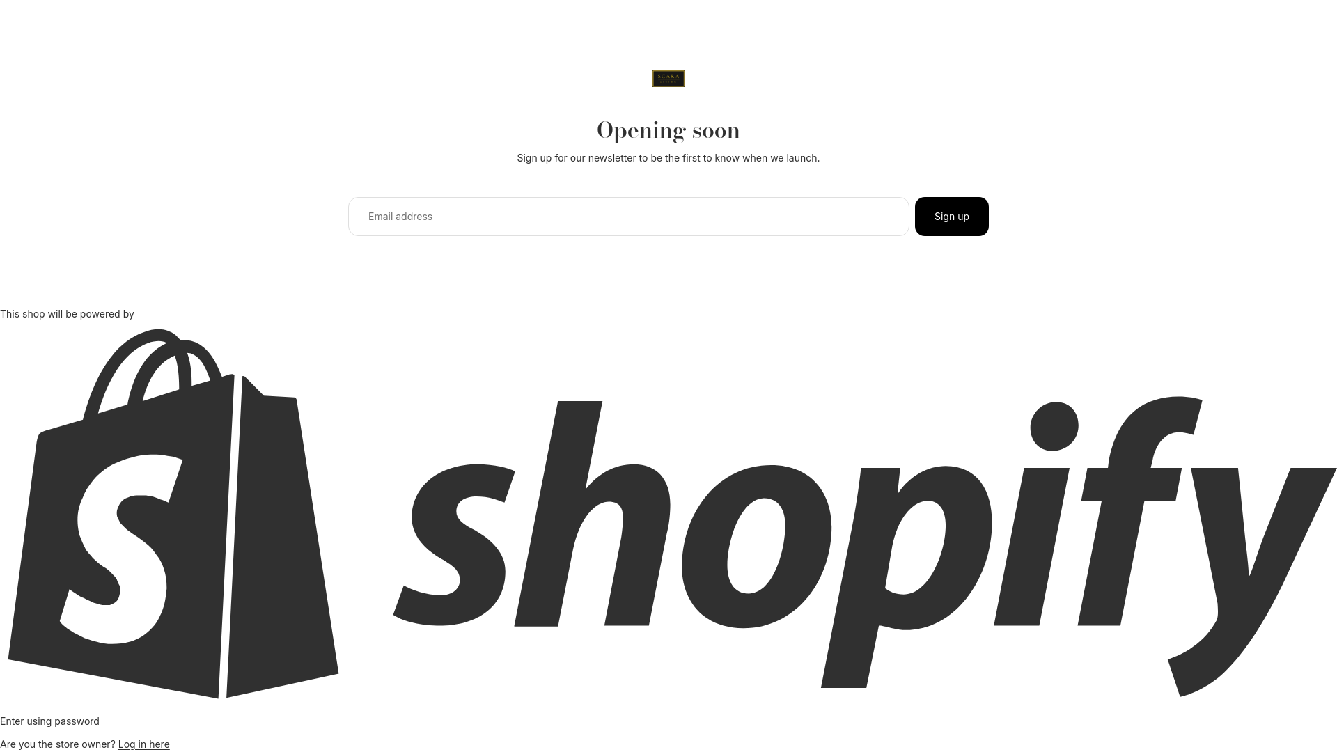 website screenshot of https://scaraliving.com/