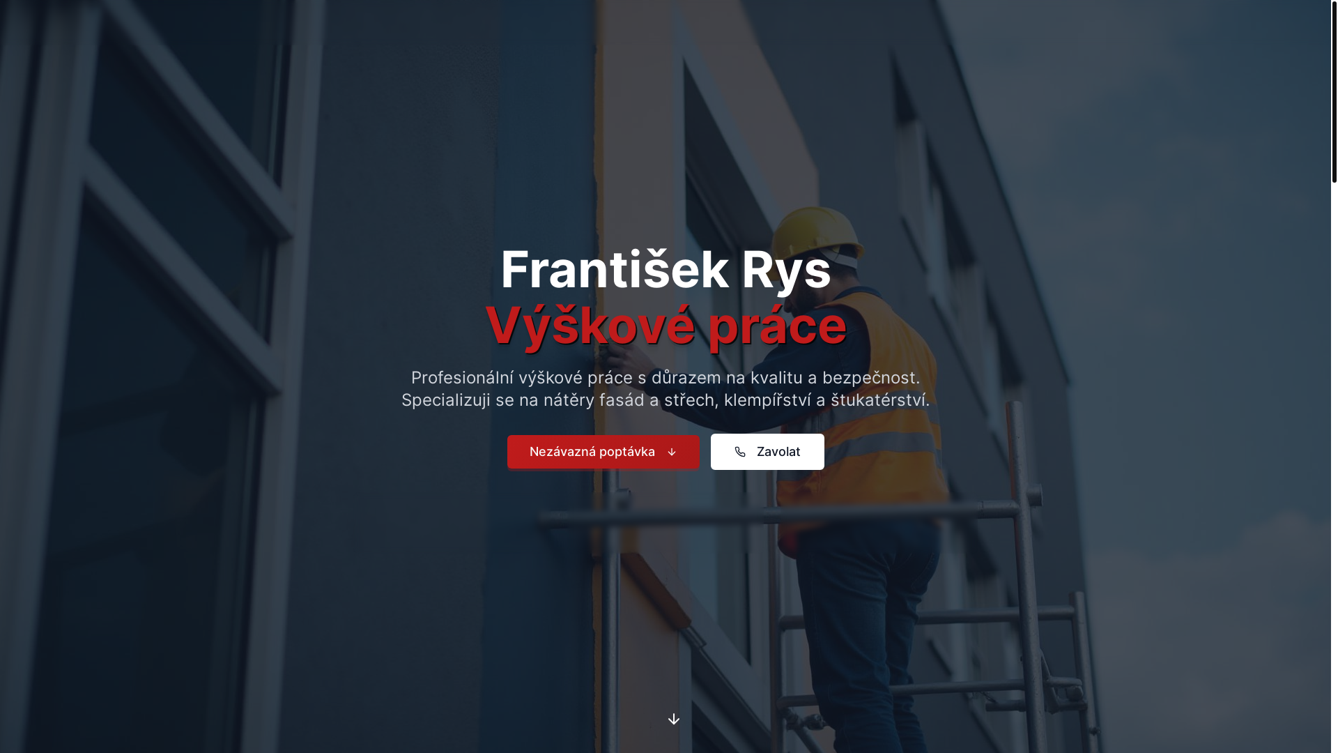 website screenshot of https://vyskovepracerys.cz/