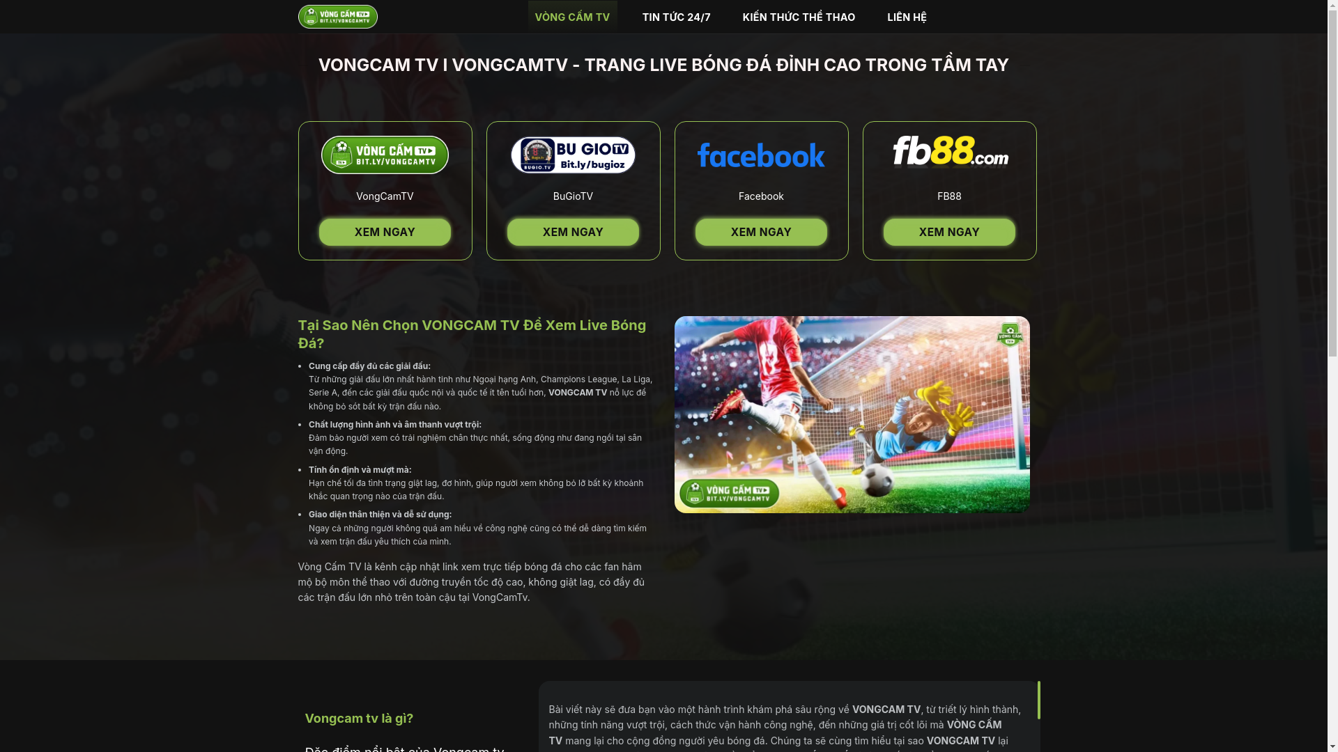 website screenshot of https://Vongcam.tv