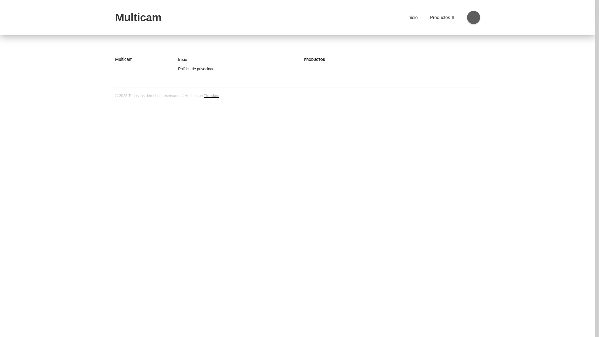website screenshot of https://concesionariomulticam.com.ar/