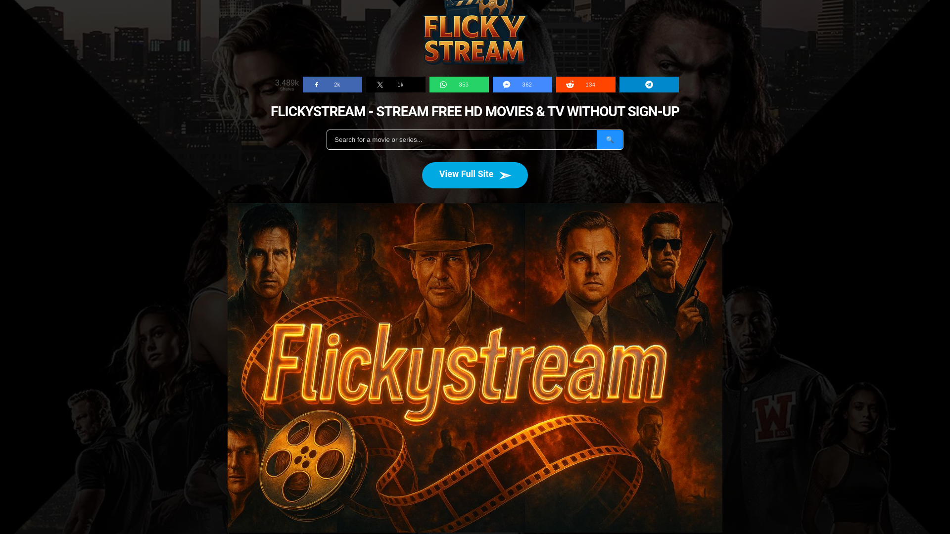 website screenshot of https://flickystream-v07.pages.dev/