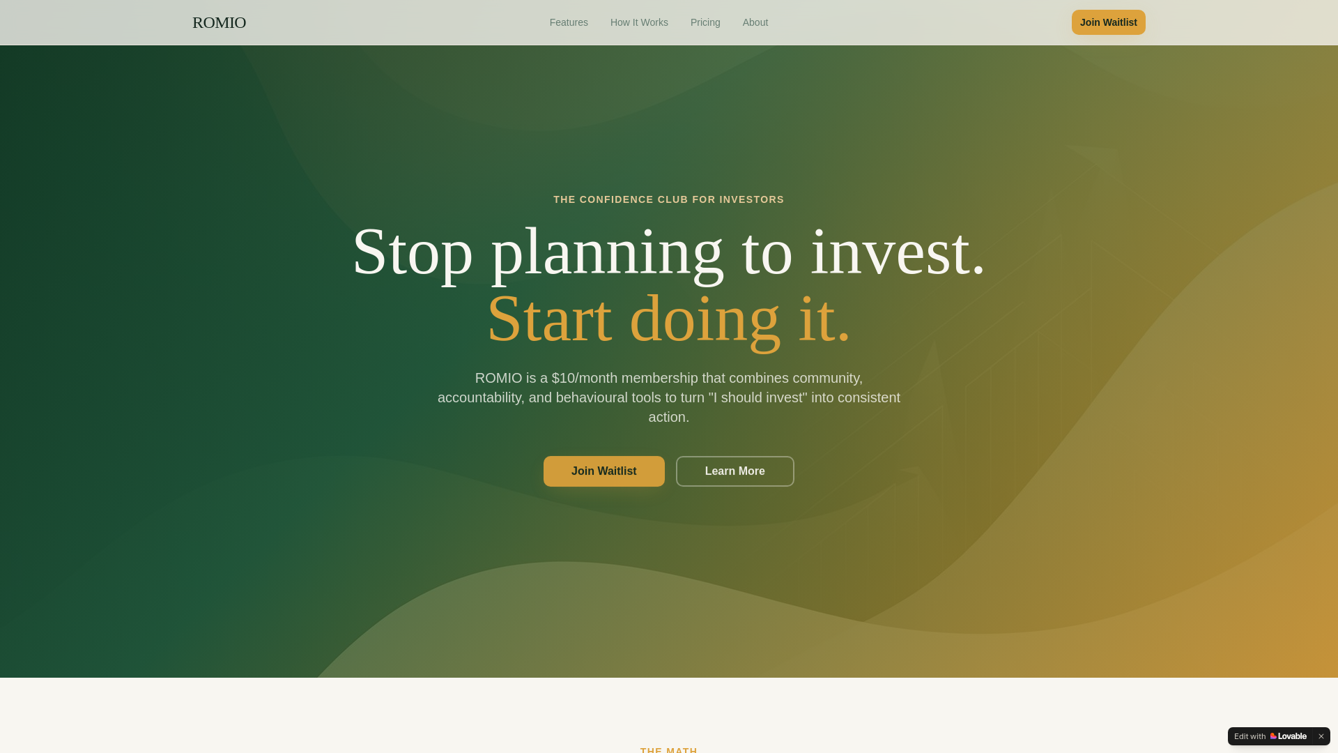 website screenshot of https://romioclub.com/