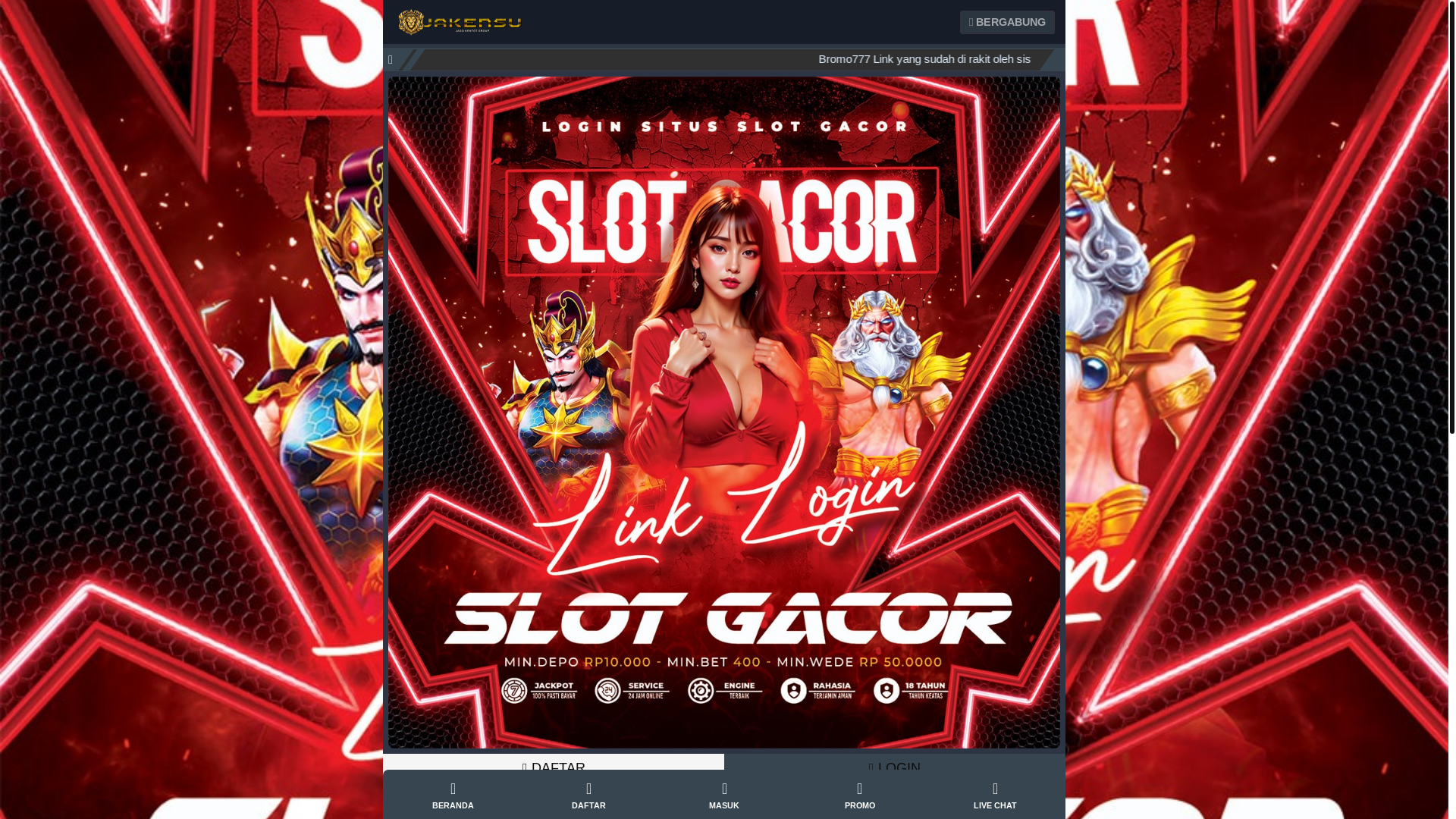 website screenshot of https://bromo777-ku.pages.dev/